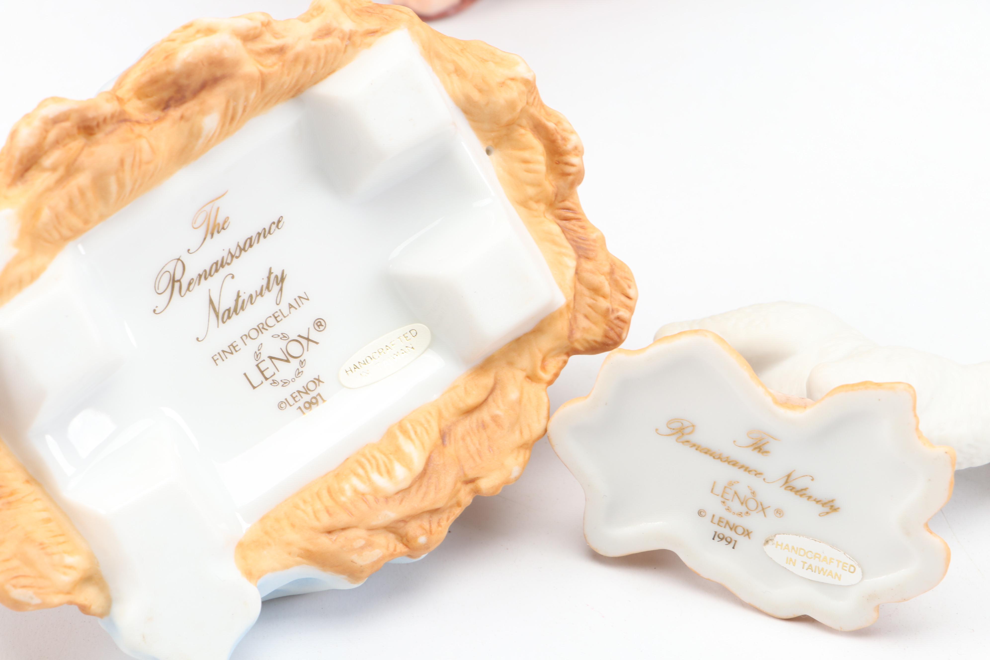 Lenox "Renaissance Nativity" Hand-Painted Porcelain Figurine Set, 1991–2008