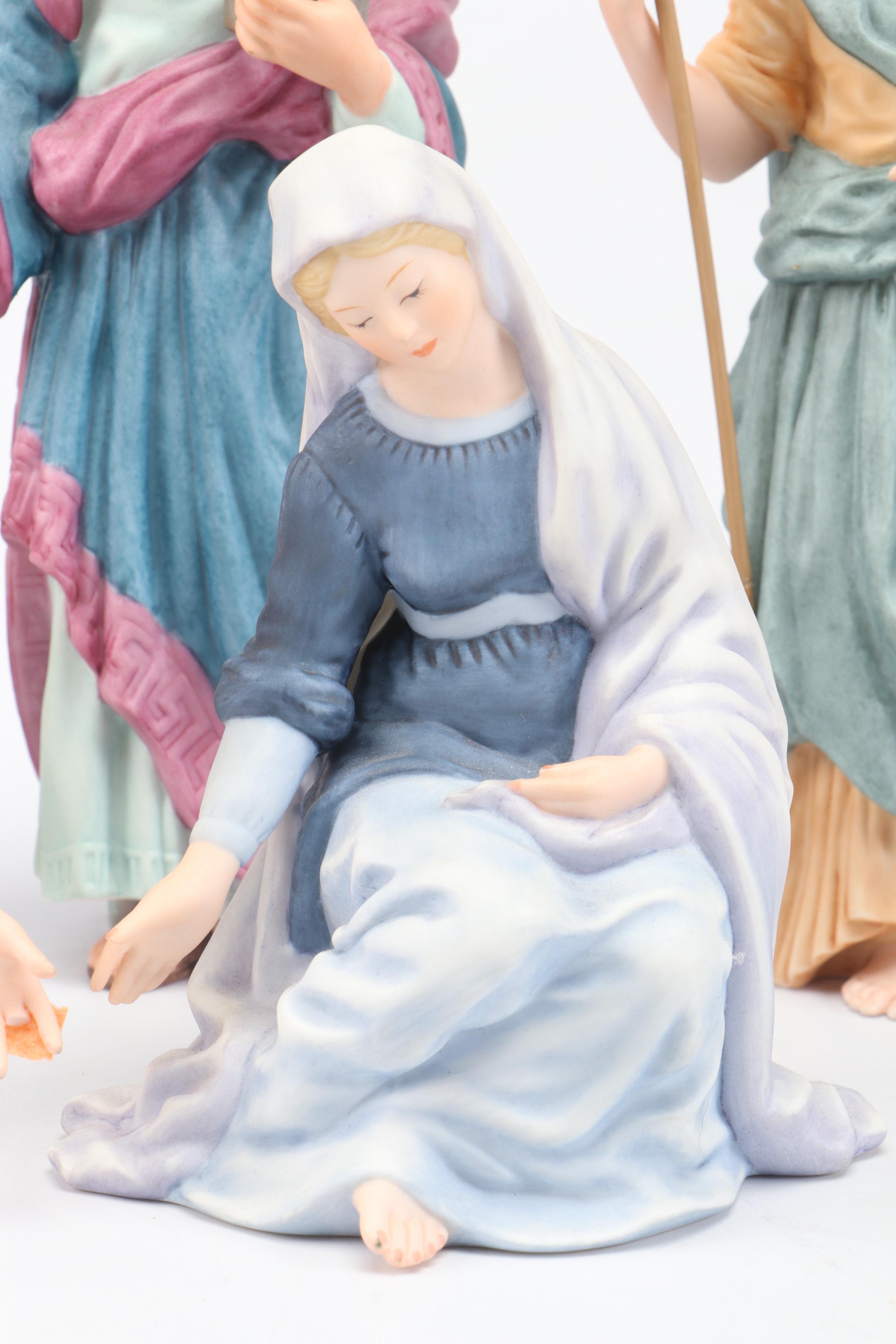 Lenox "Renaissance Nativity" Hand-Painted Porcelain Figurine Set, 1991–2008