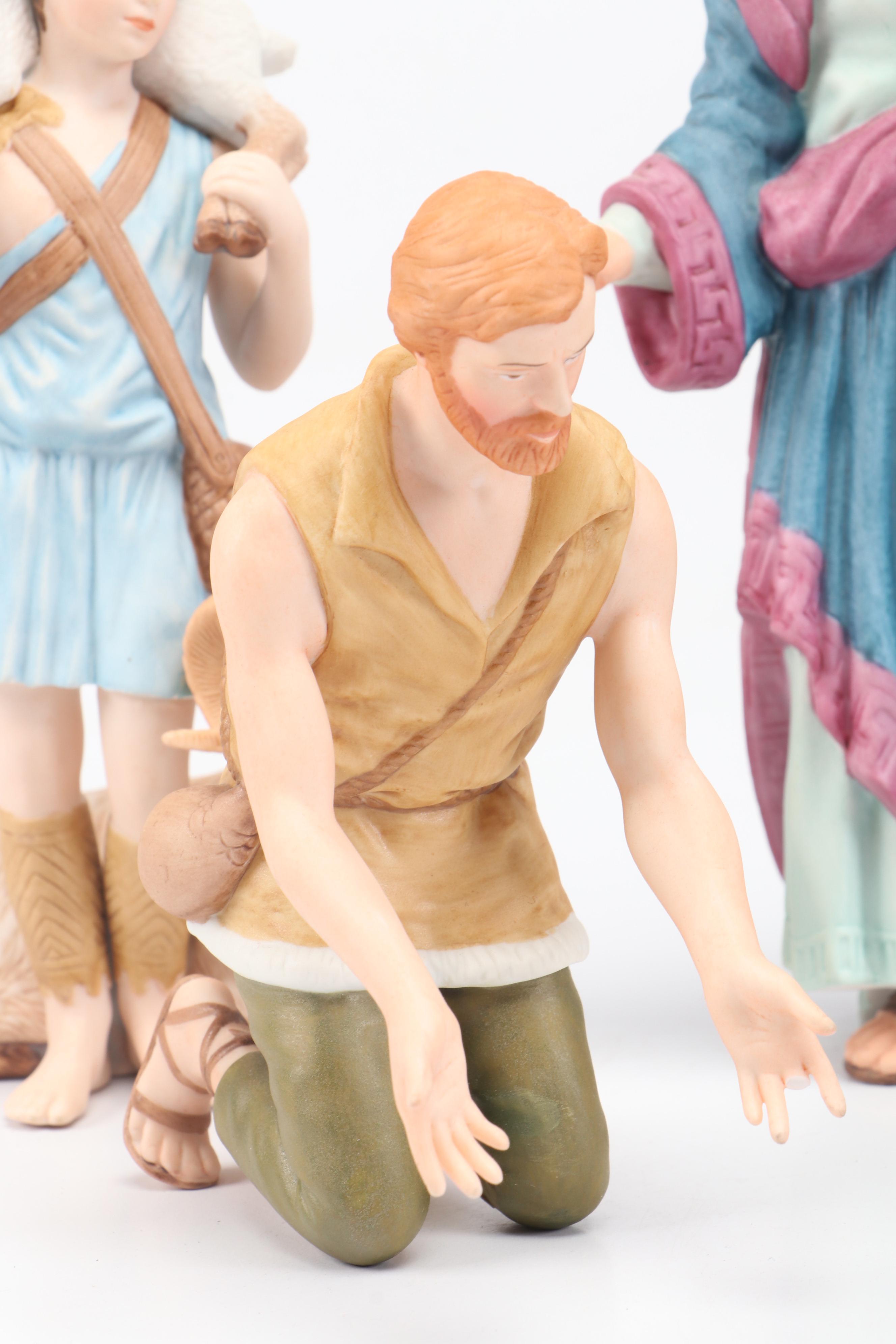 Lenox "Renaissance Nativity" Hand-Painted Porcelain Figurine Set, 1991–2008