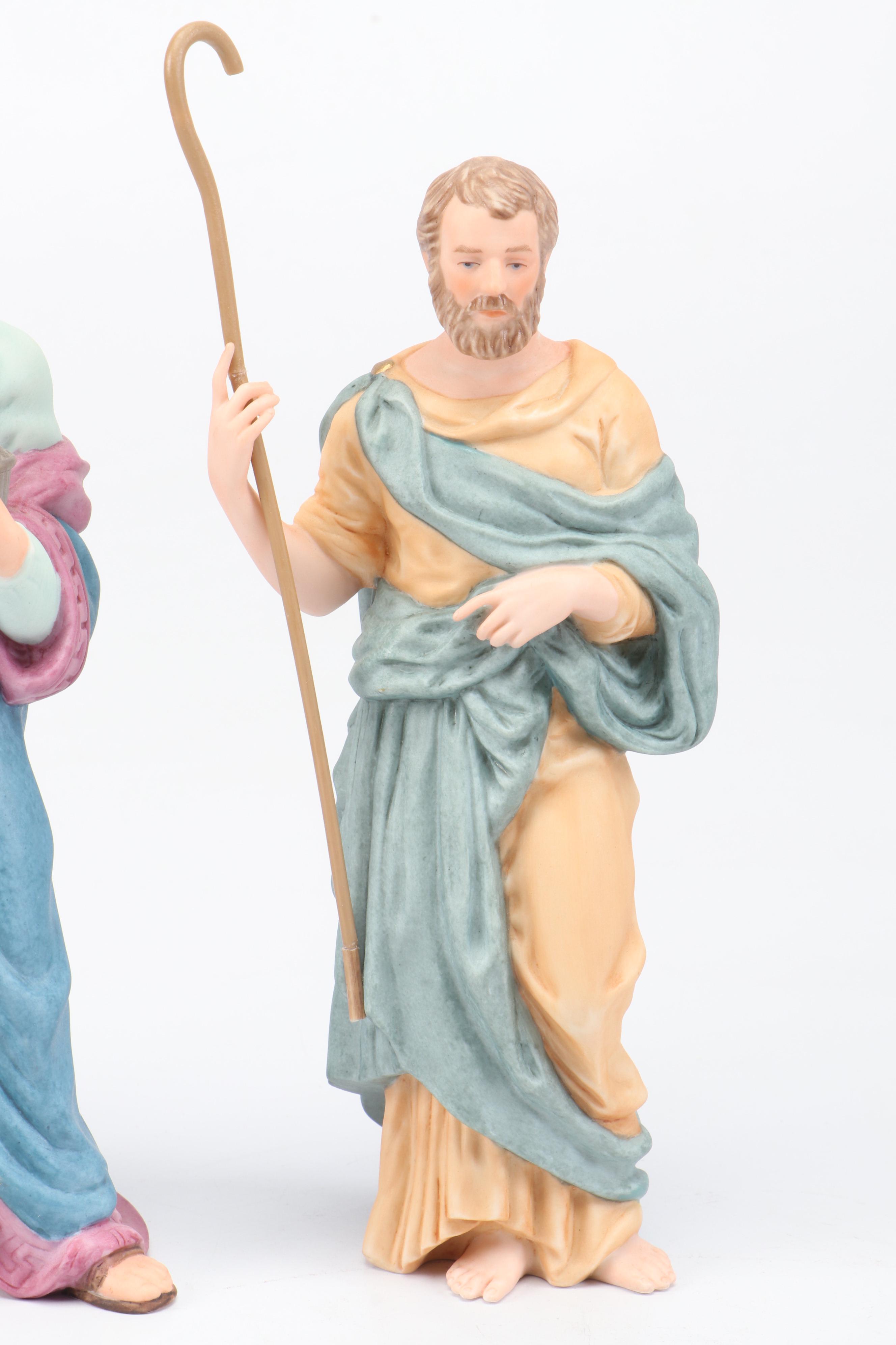 Lenox "Renaissance Nativity" Hand-Painted Porcelain Figurine Set, 1991–2008