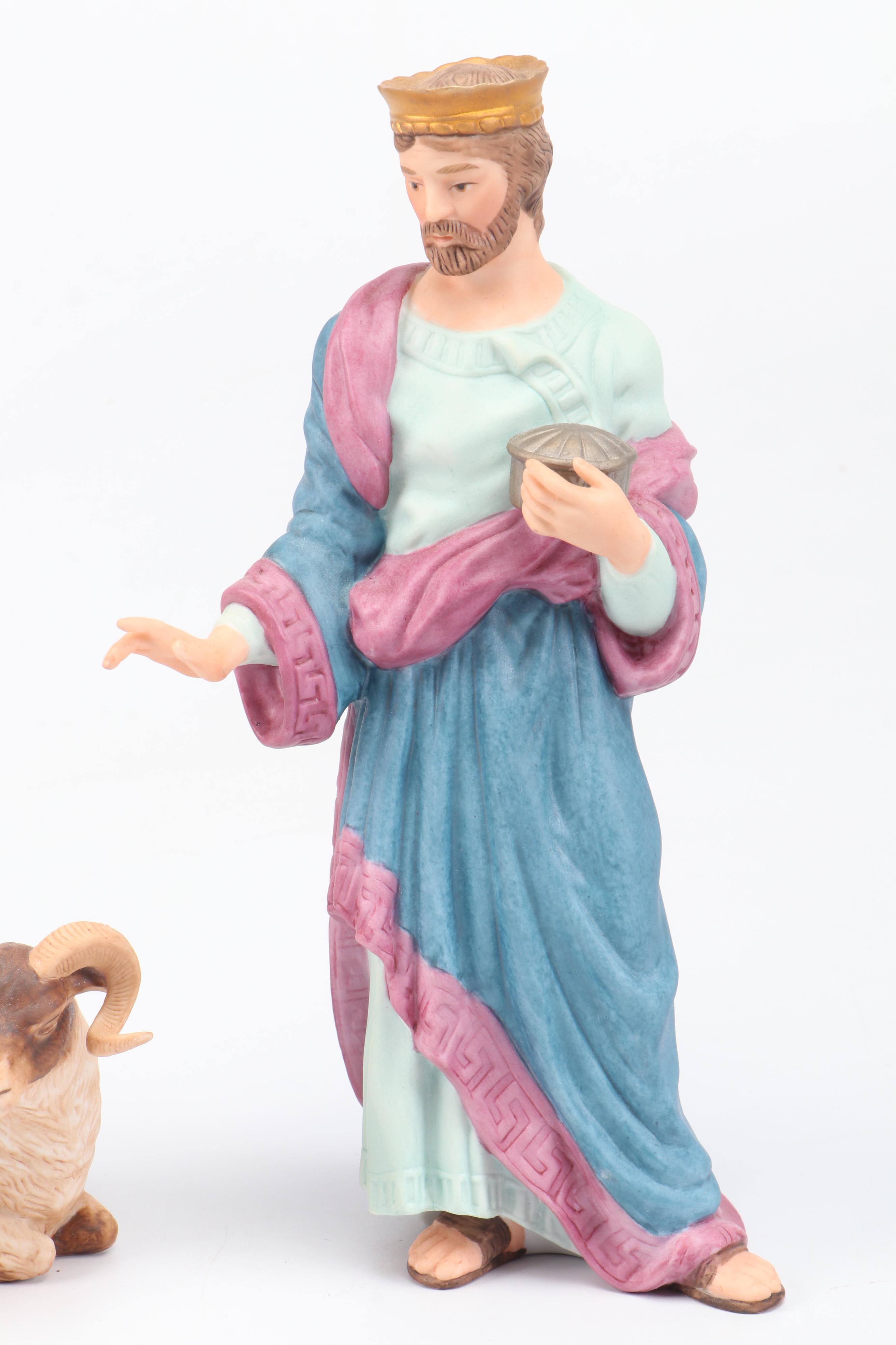 Lenox "Renaissance Nativity" Hand-Painted Porcelain Figurine Set, 1991–2008