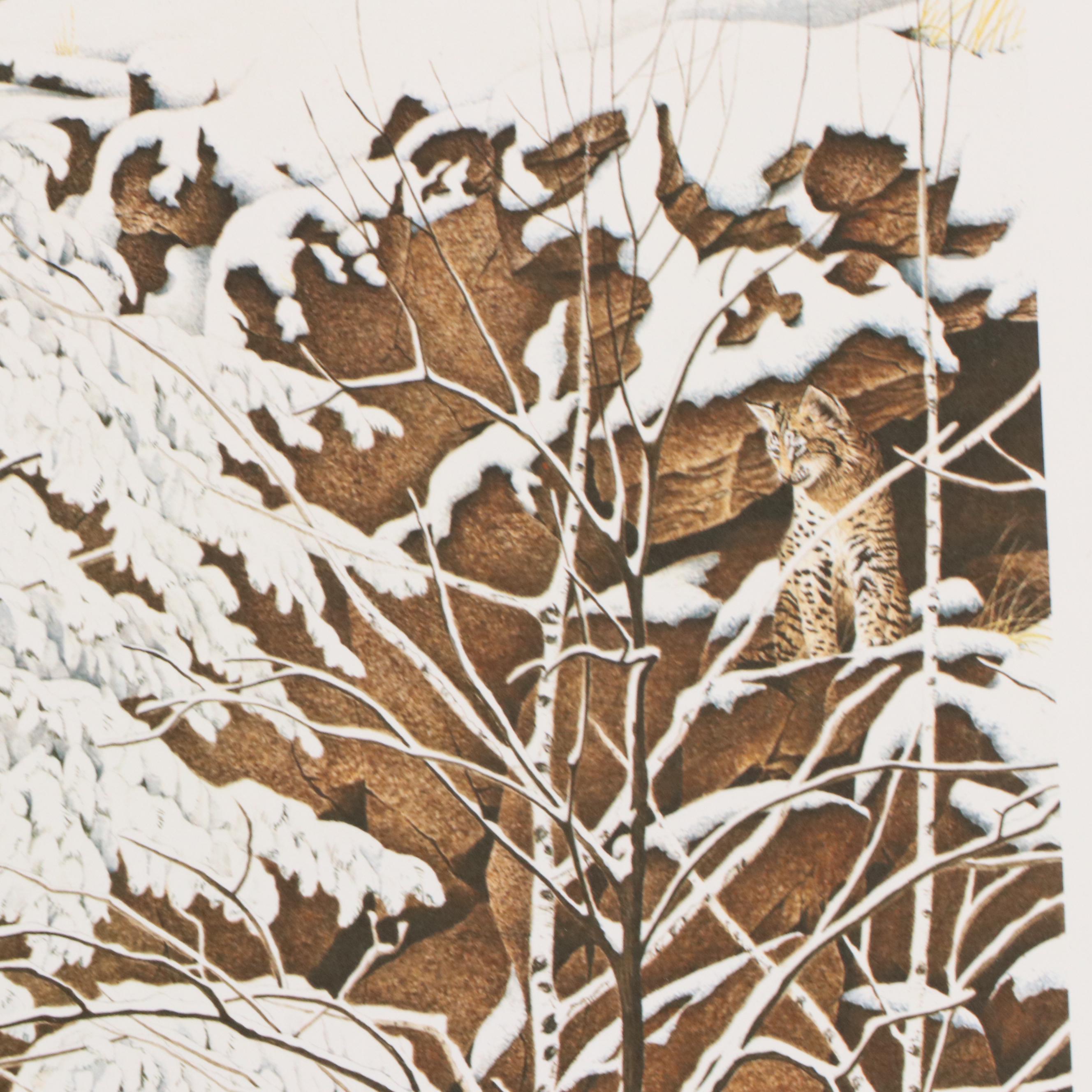 Diana Casey Offset Lithograph "On Eagles' Wings," 1992