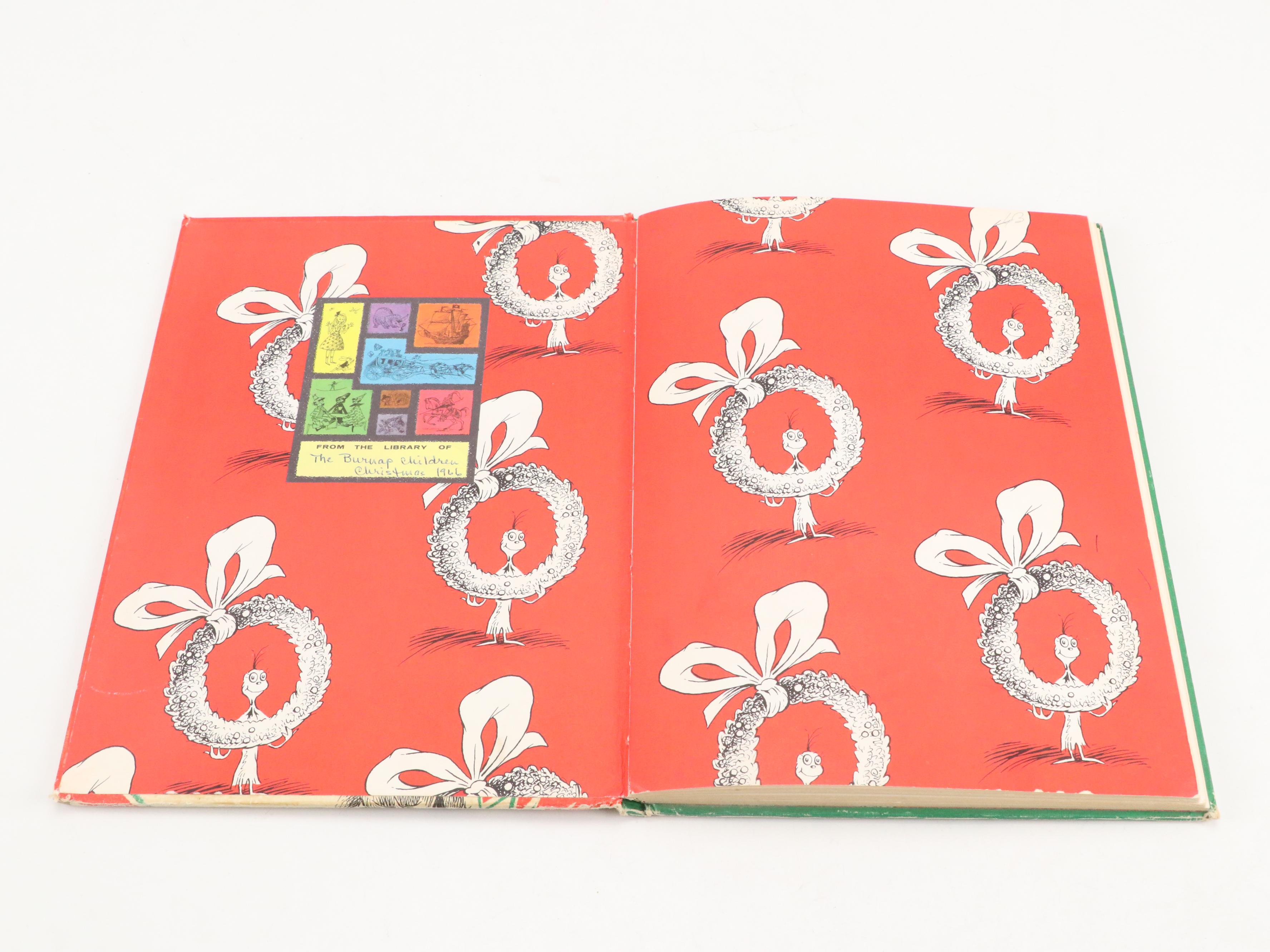 First Edition "How the Grinch Stole Christmas" by Dr. Seuss, 1957