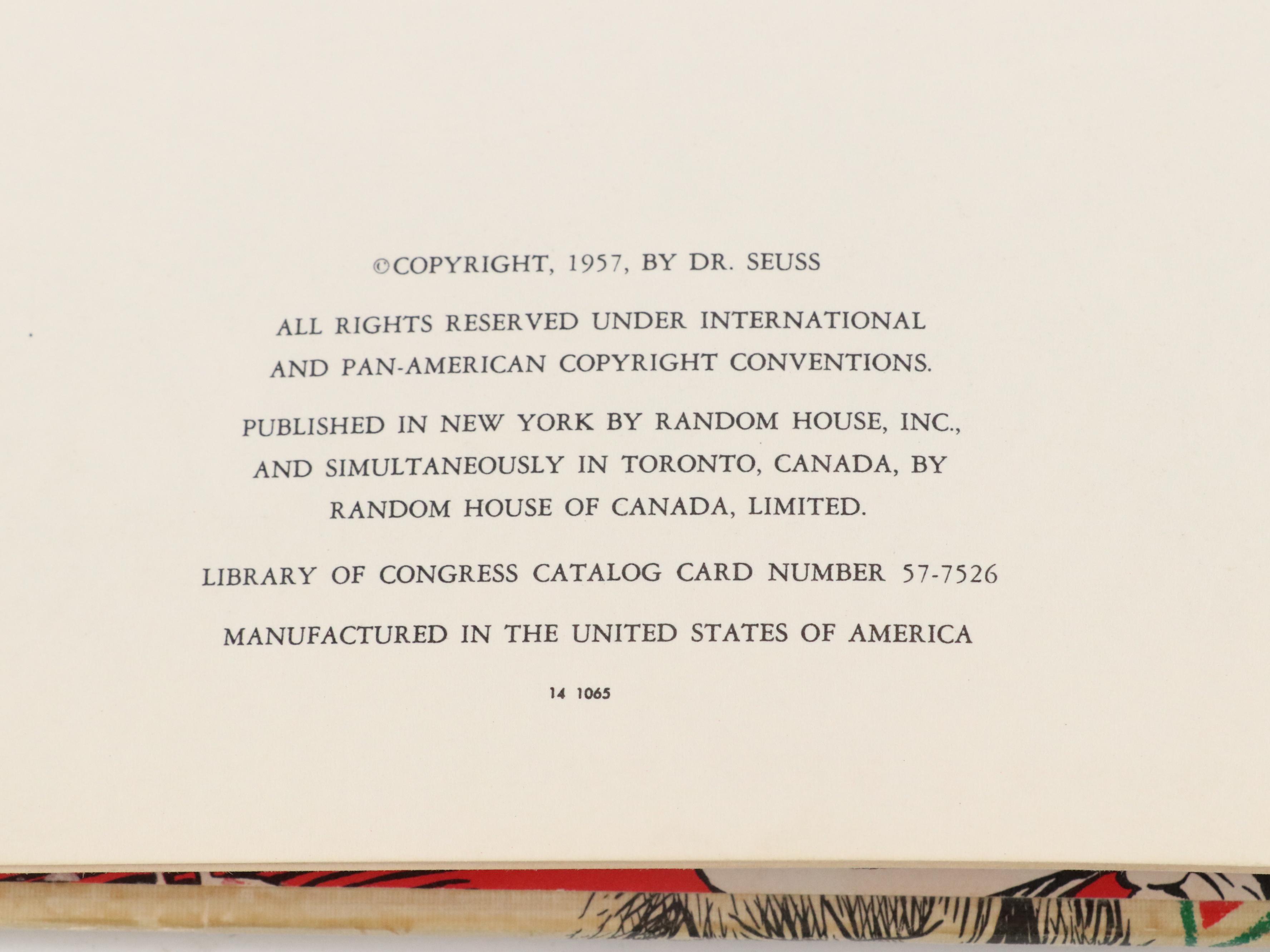 First Edition "How the Grinch Stole Christmas" by Dr. Seuss, 1957