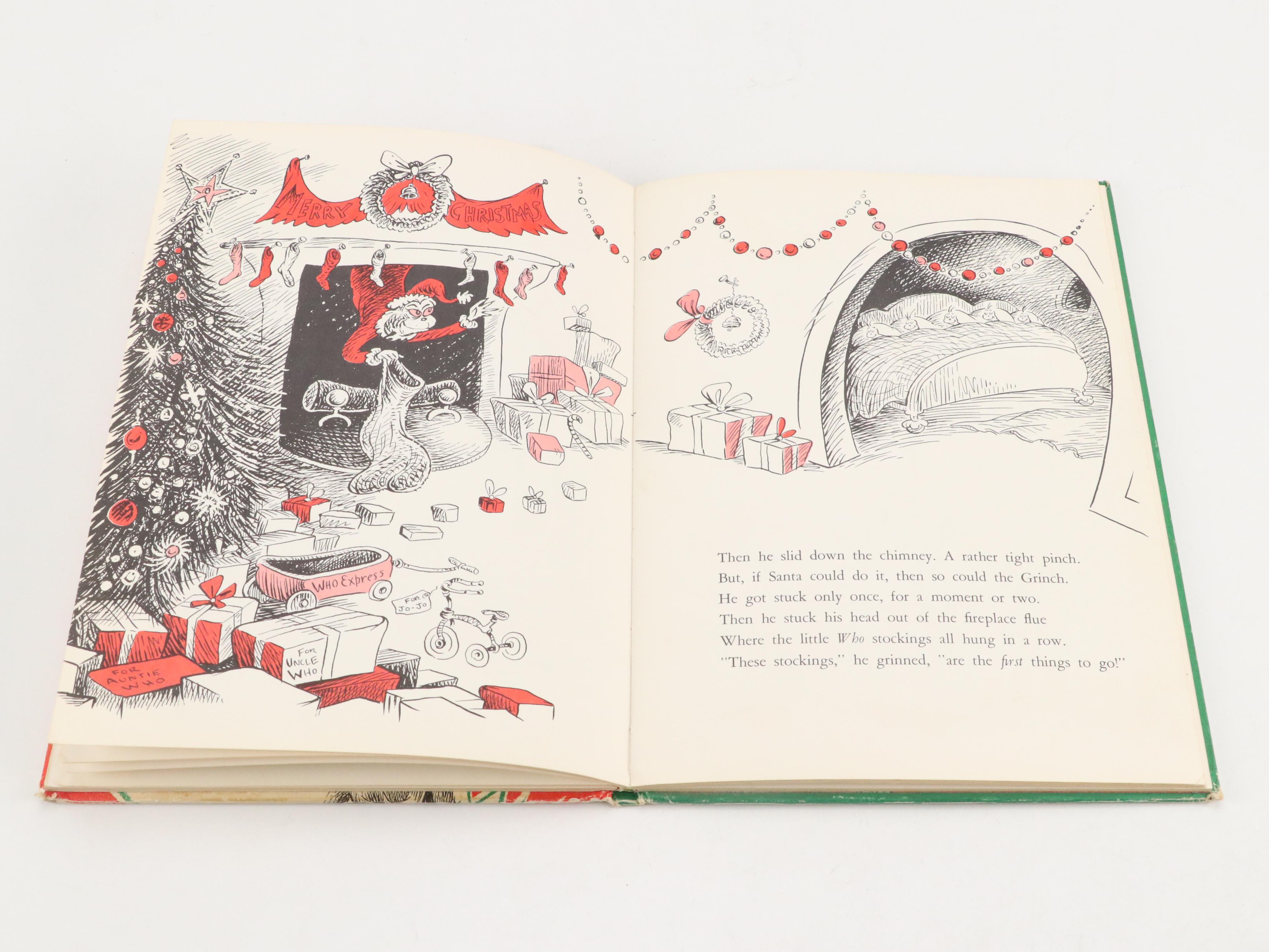 First Edition "How the Grinch Stole Christmas" by Dr. Seuss, 1957