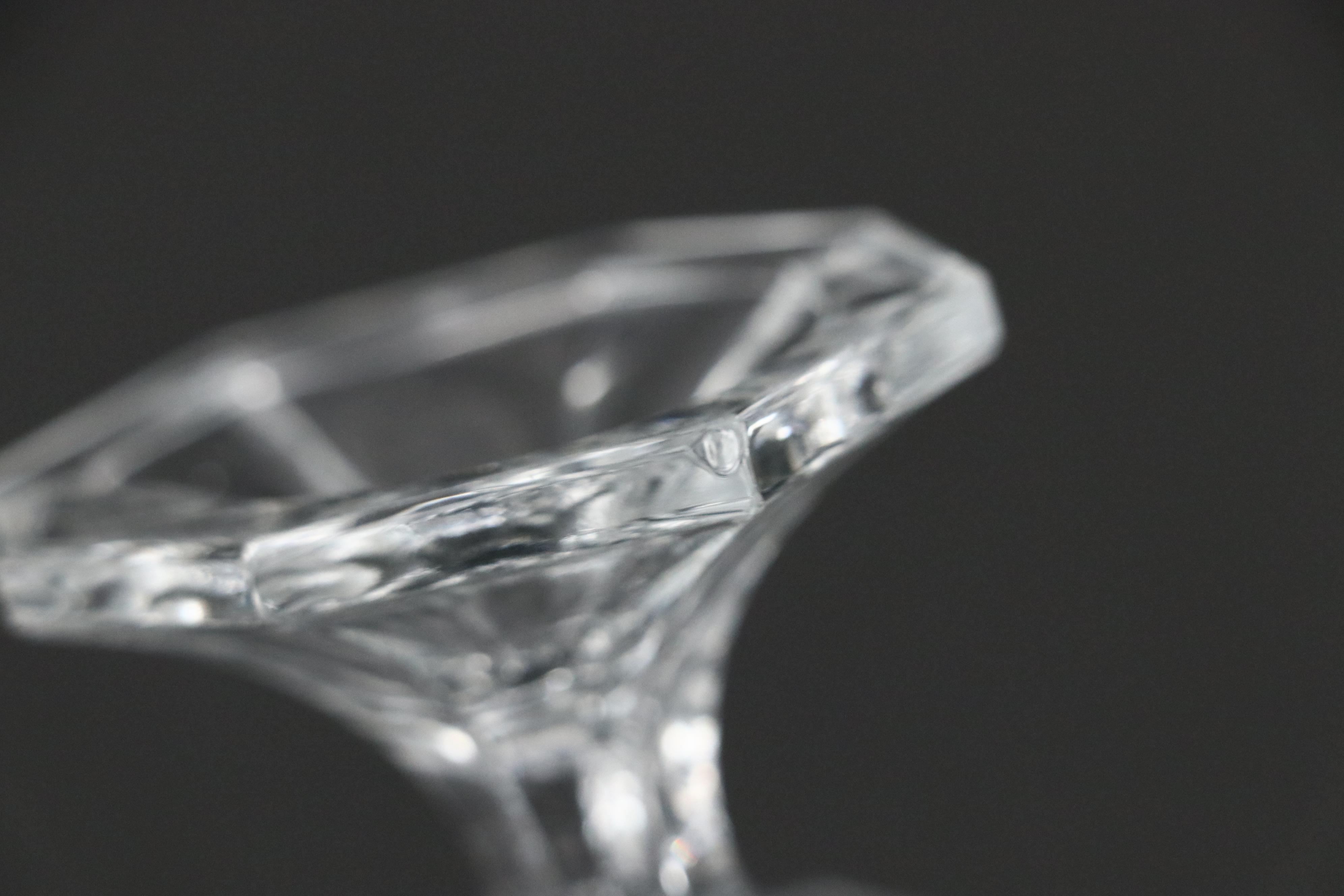 Heisey "Greek Key"  Almond Shaped Compotes and Serving Bowl, 1912-1938