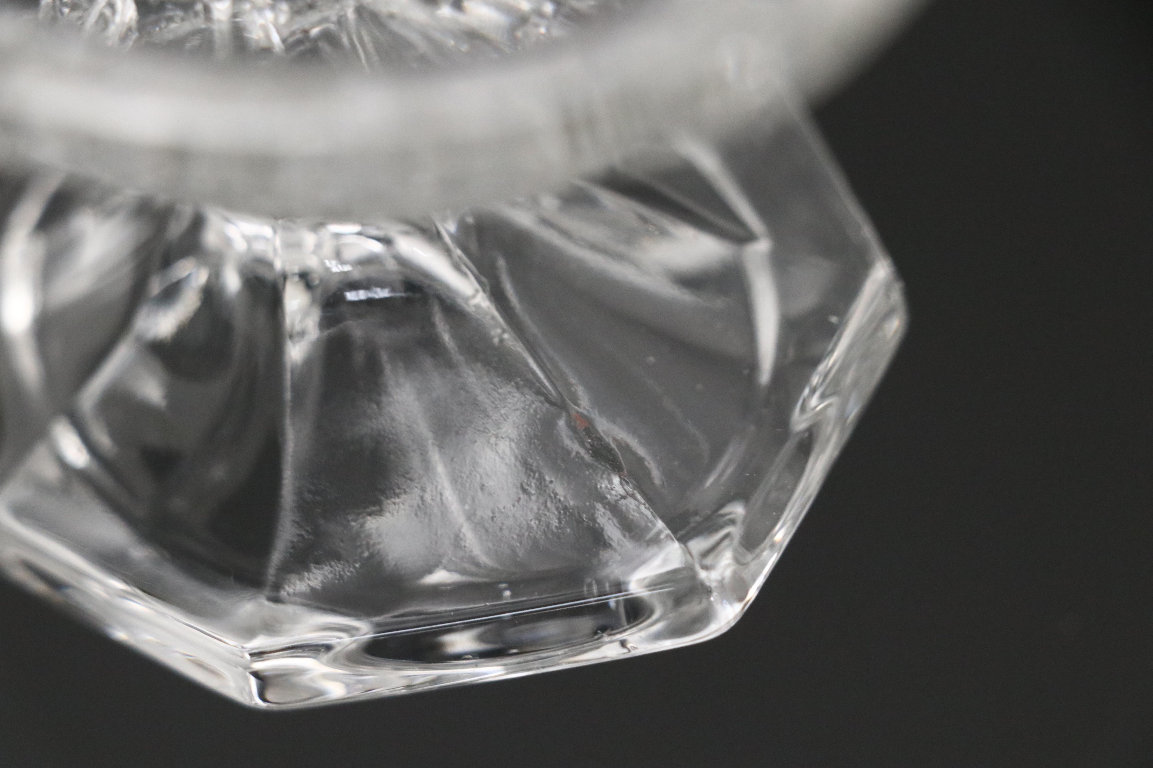 Heisey "Greek Key"  Almond Shaped Compotes and Serving Bowl, 1912-1938