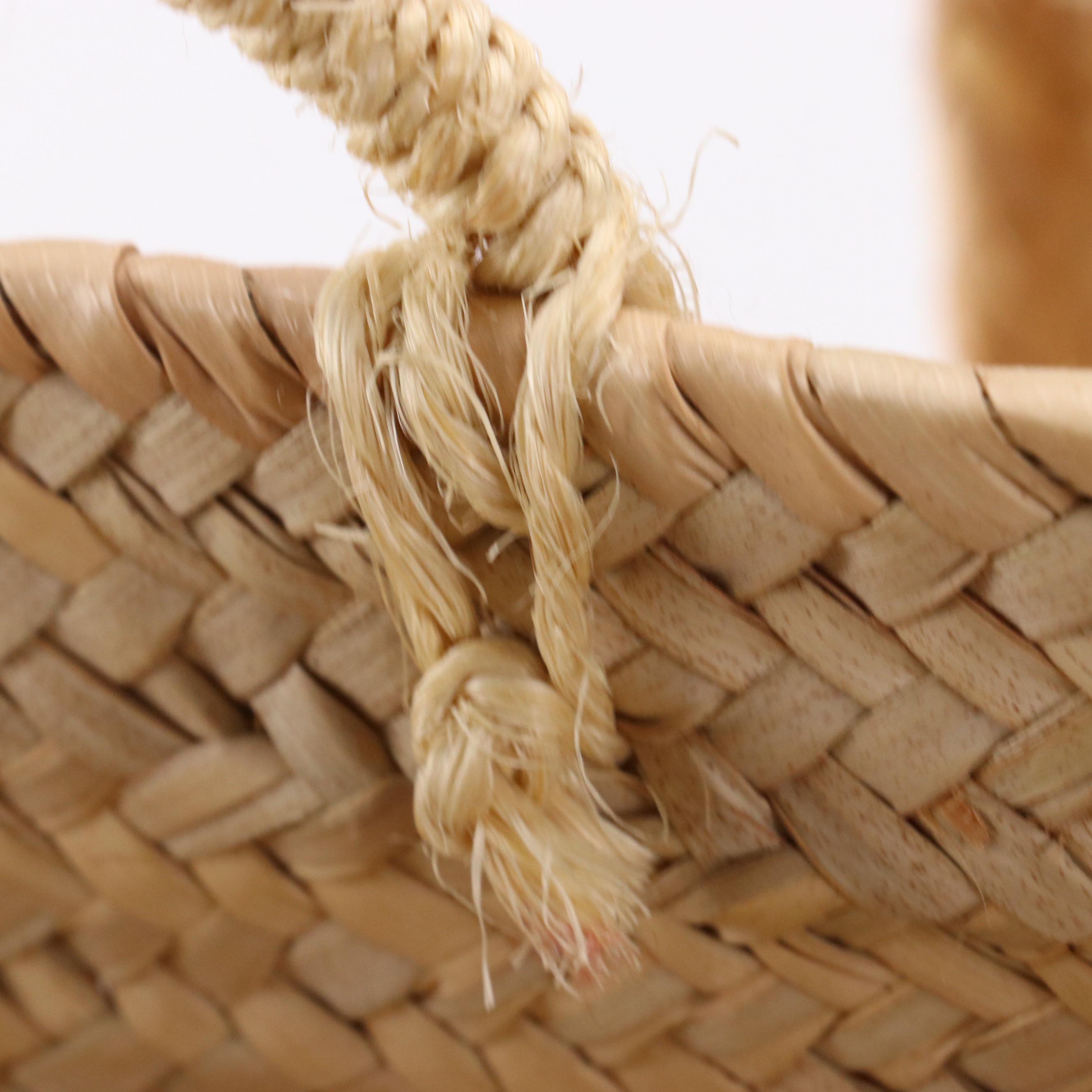 Woven Straw Farmers Market Bucket Bags and Tote