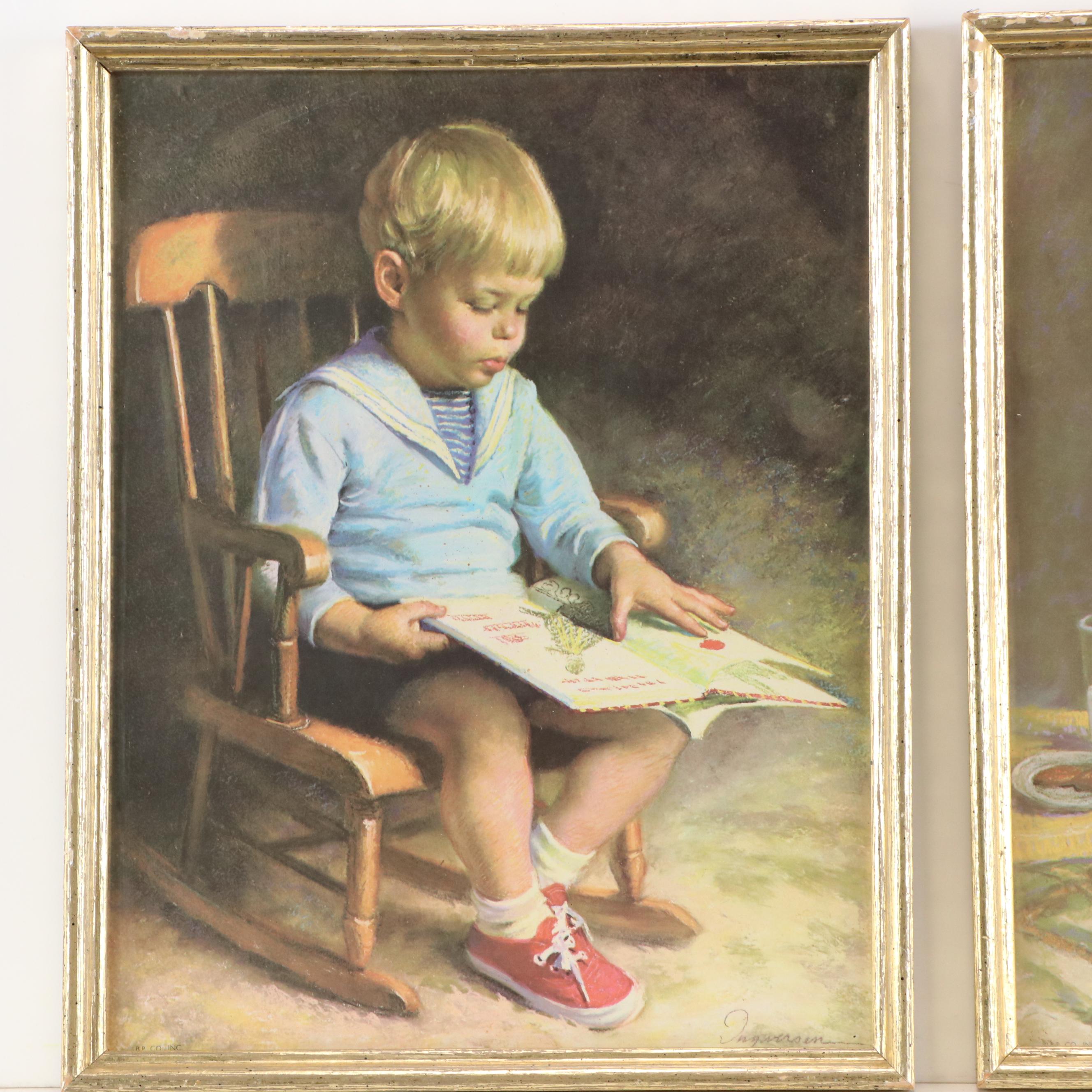 Offset Lithographs After Jim Ingwersen "Gretchen Girl" and "Gary Boy"