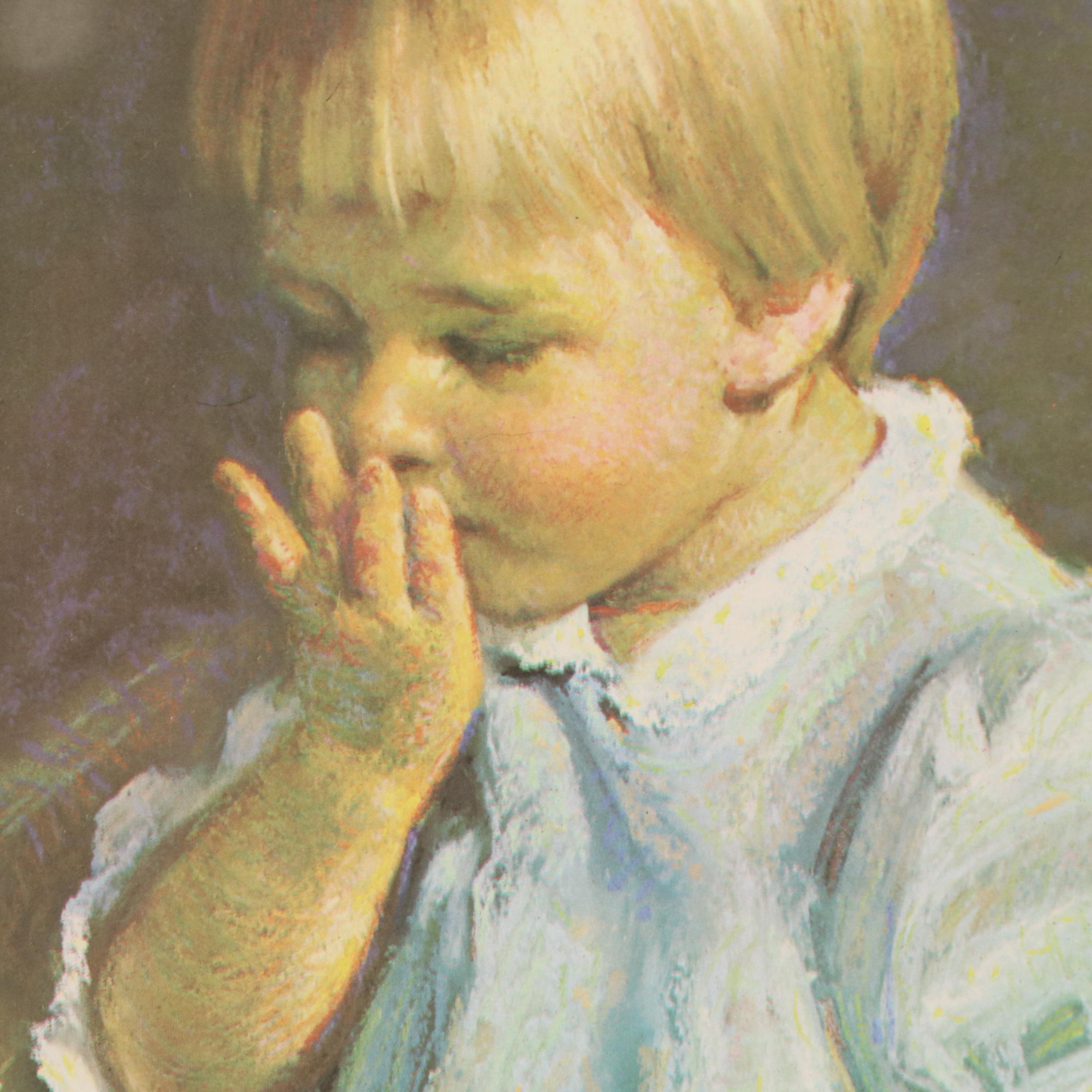 Offset Lithographs After Jim Ingwersen "Gretchen Girl" and "Gary Boy"