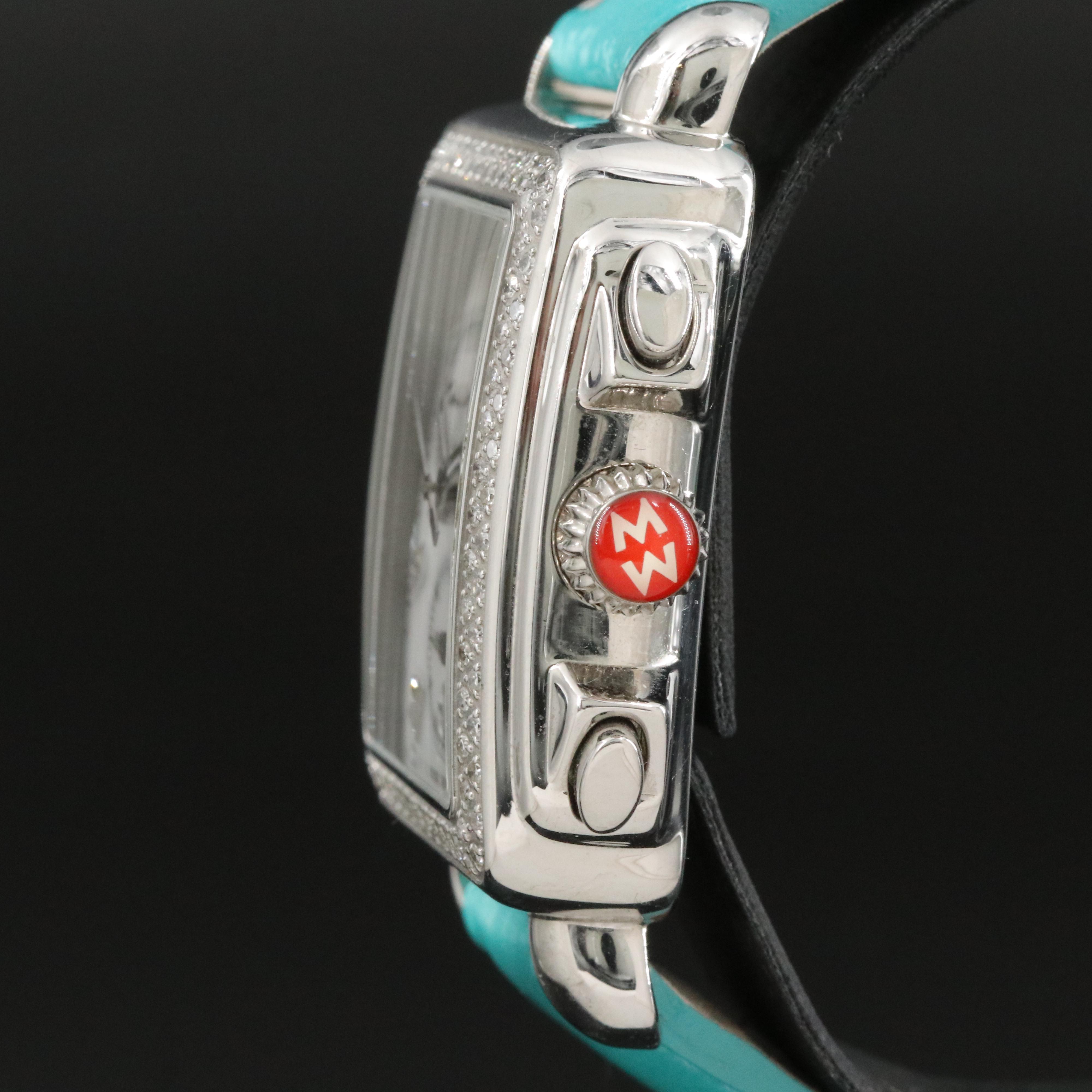 Michele Deco Diamond Chronograph Mother-of-Pearl Quartz Watch