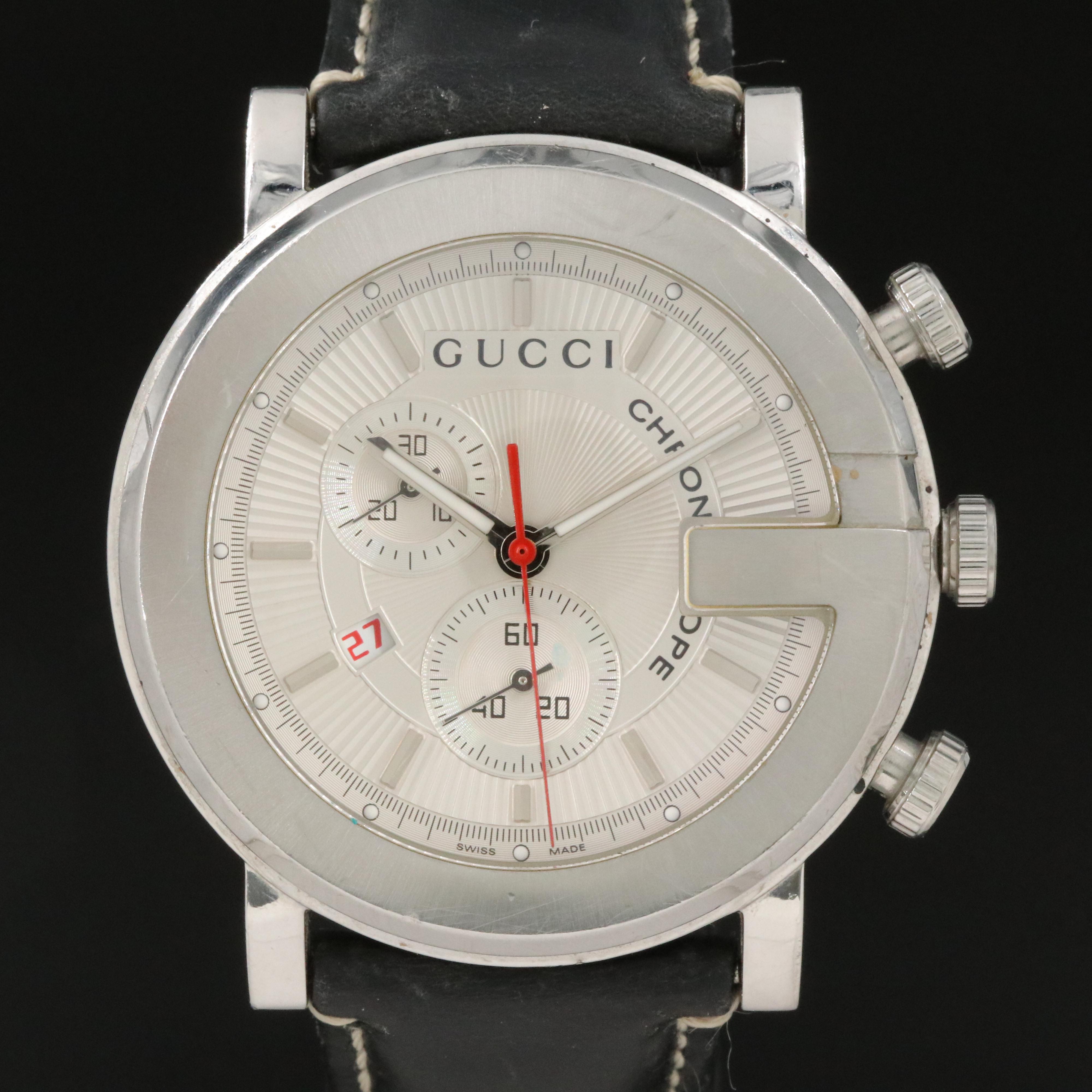 Gucci Chronscope ref. 101M Steel Quartz Watch