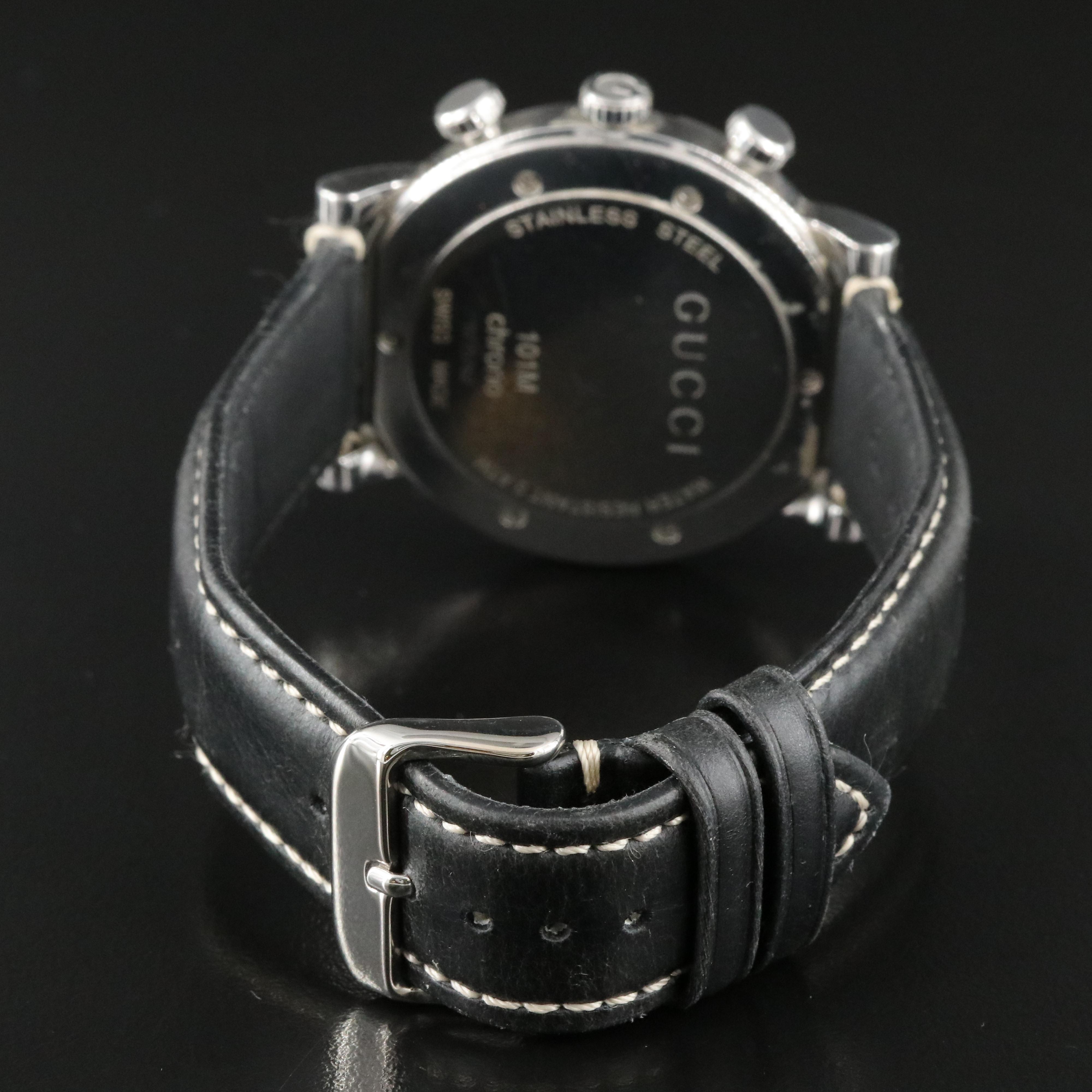 Gucci Chronscope ref. 101M Steel Quartz Watch