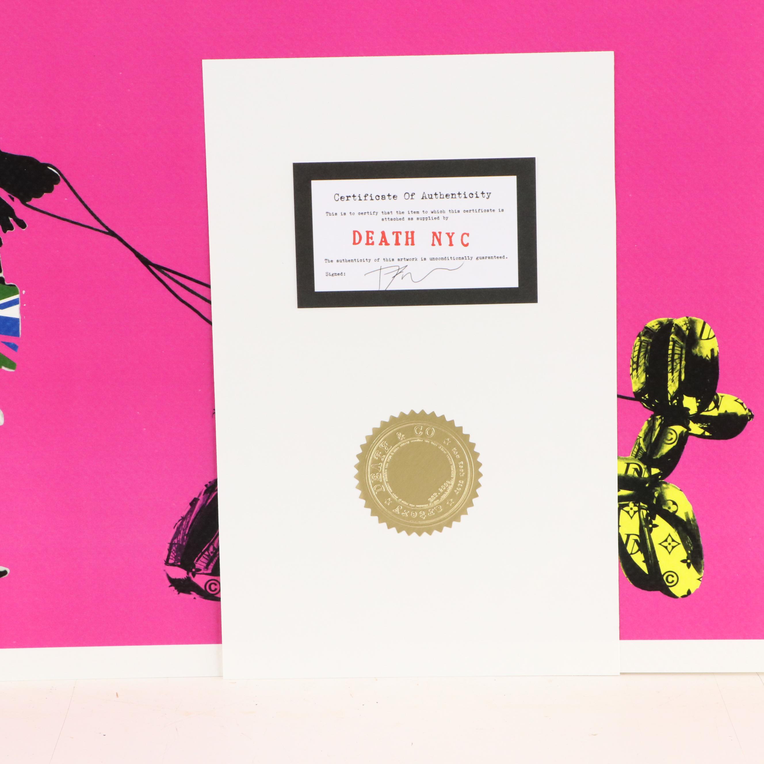 Death NYC Graphic Print Featuring Jeff Koons and Queen Elizabeth, 21st Century