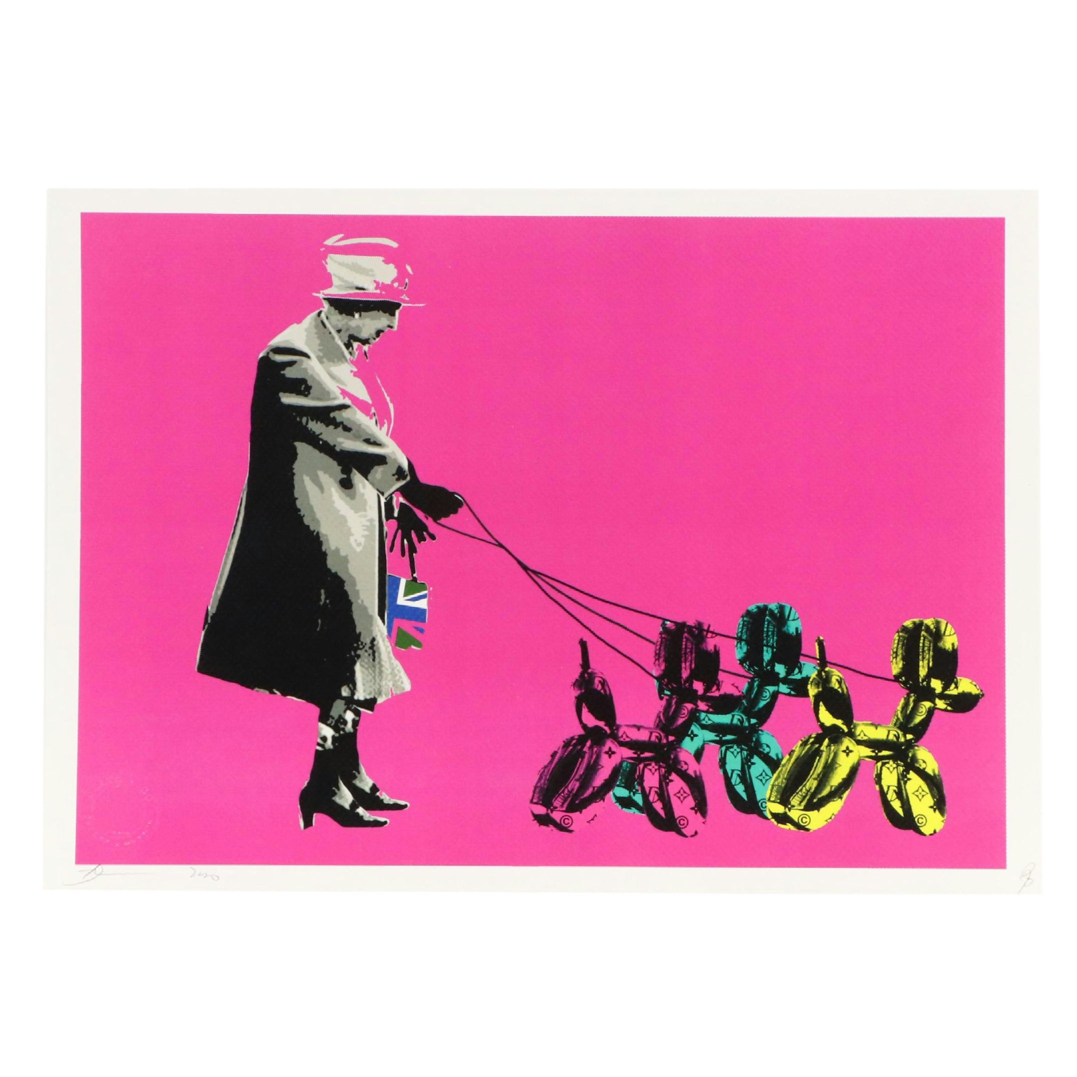 Death NYC Graphic Print Featuring Jeff Koons and Queen Elizabeth, 21st Century