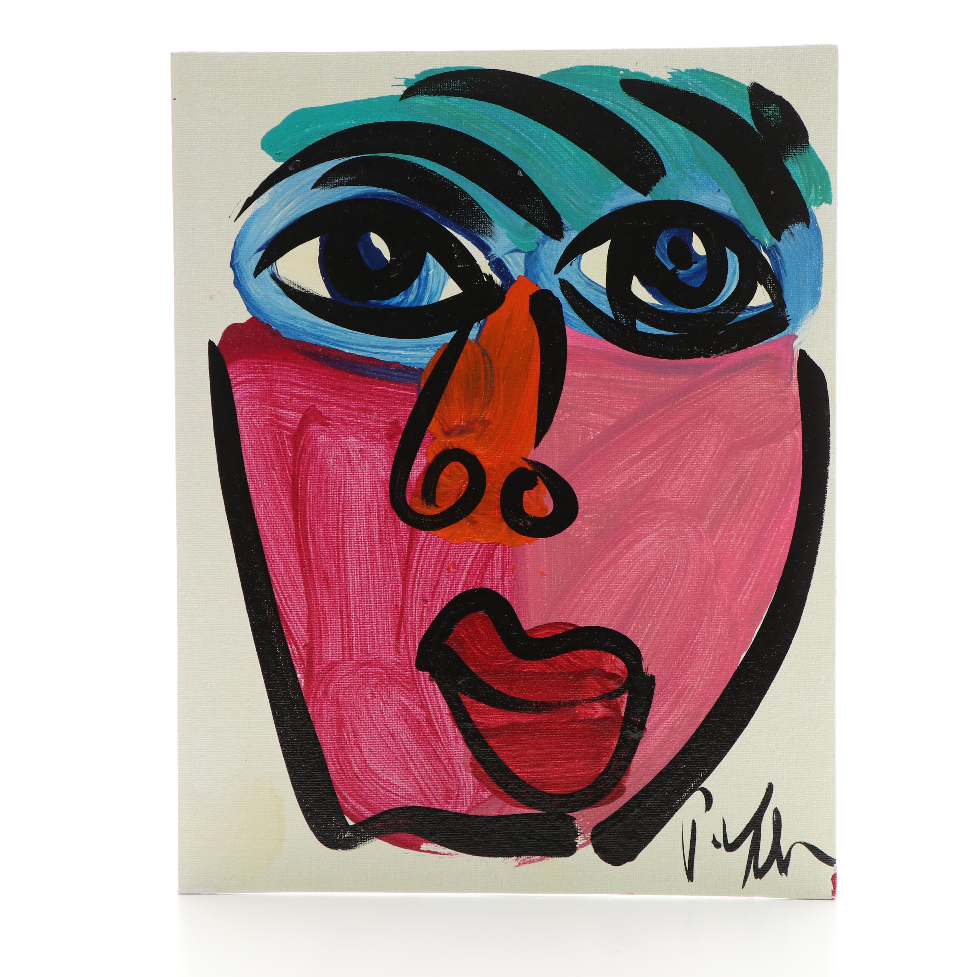 Peter Keil Abstract Acrylic Portrait