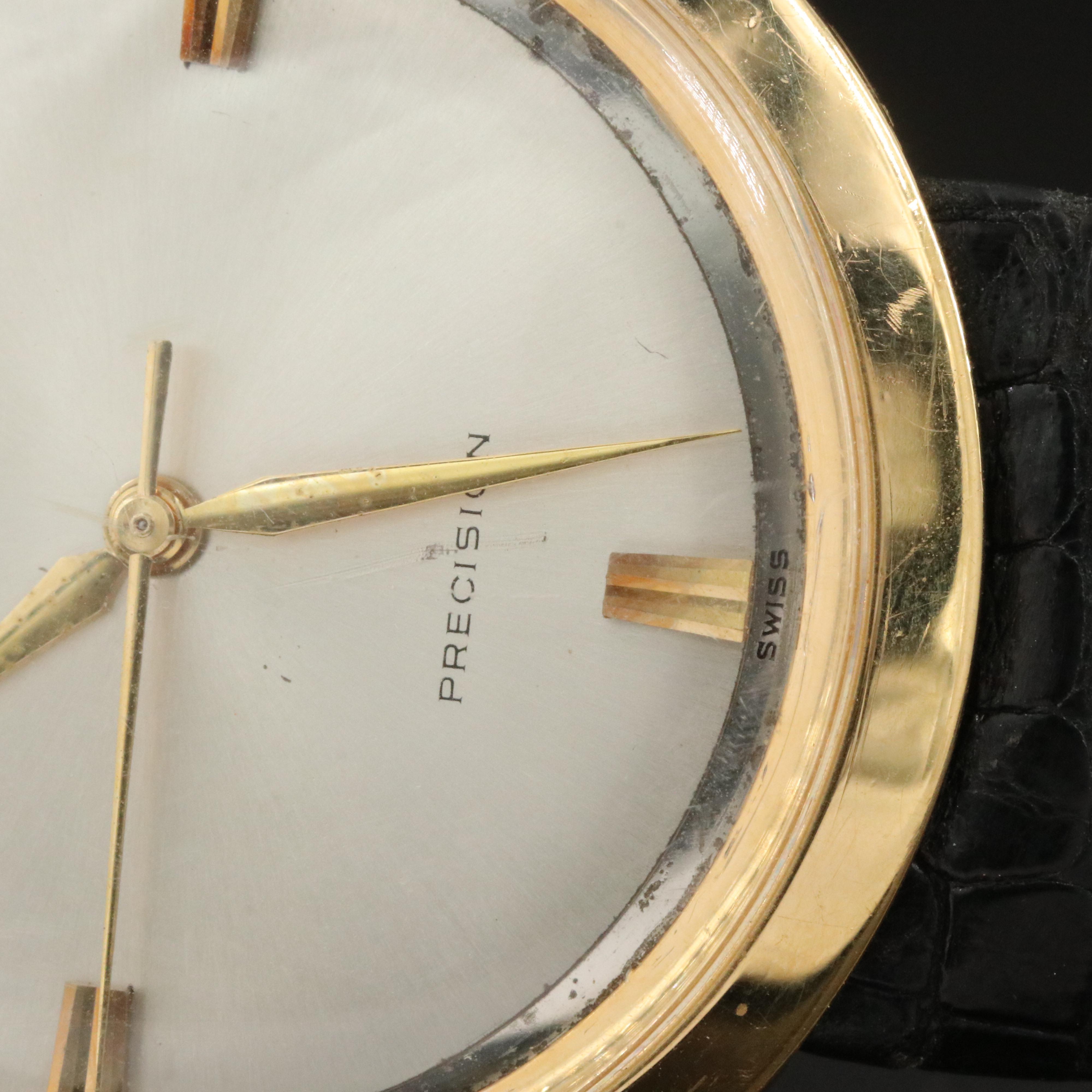 Vintage Rolex Precision 18K Manual Wind Watch