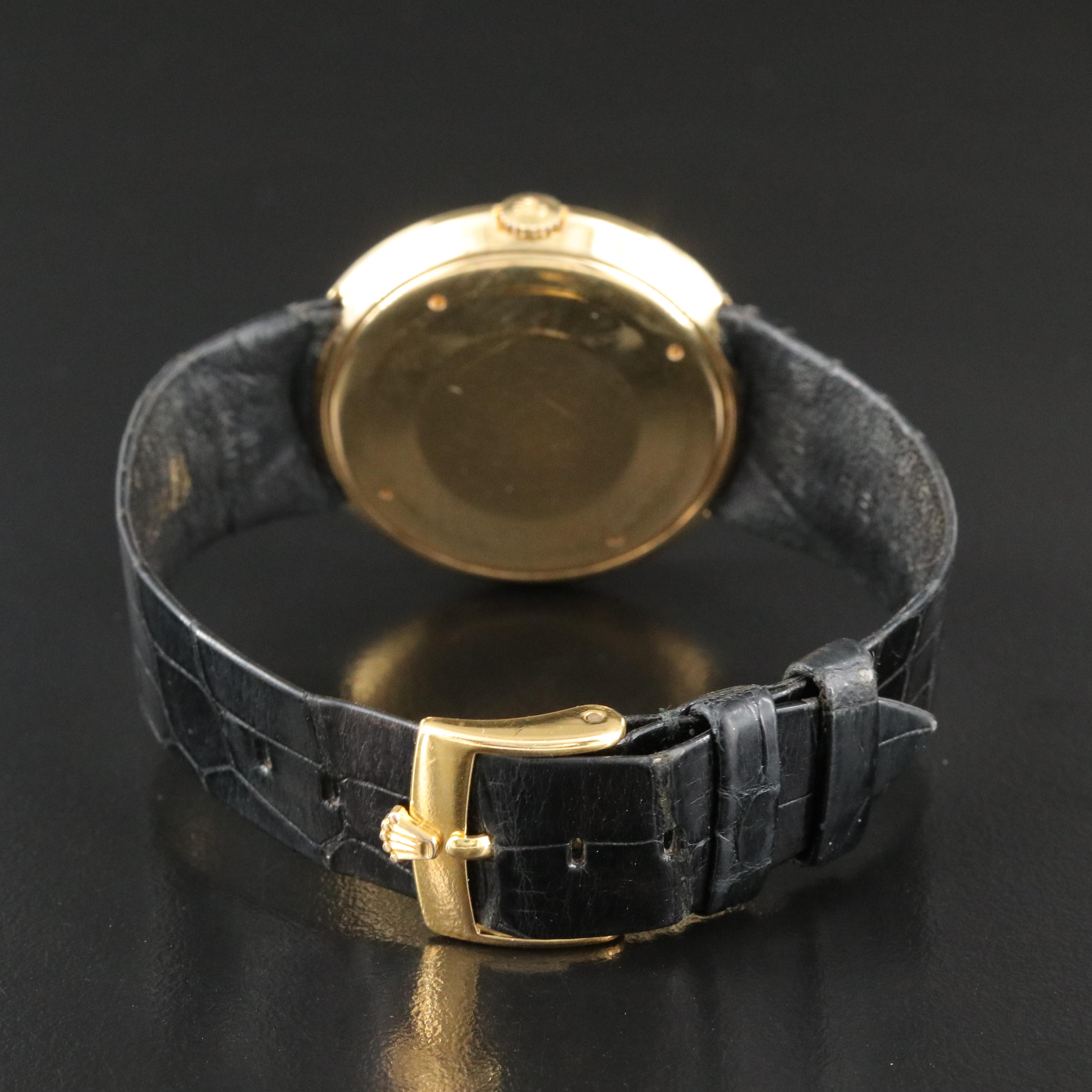 Vintage Rolex Precision 18K Manual Wind Watch