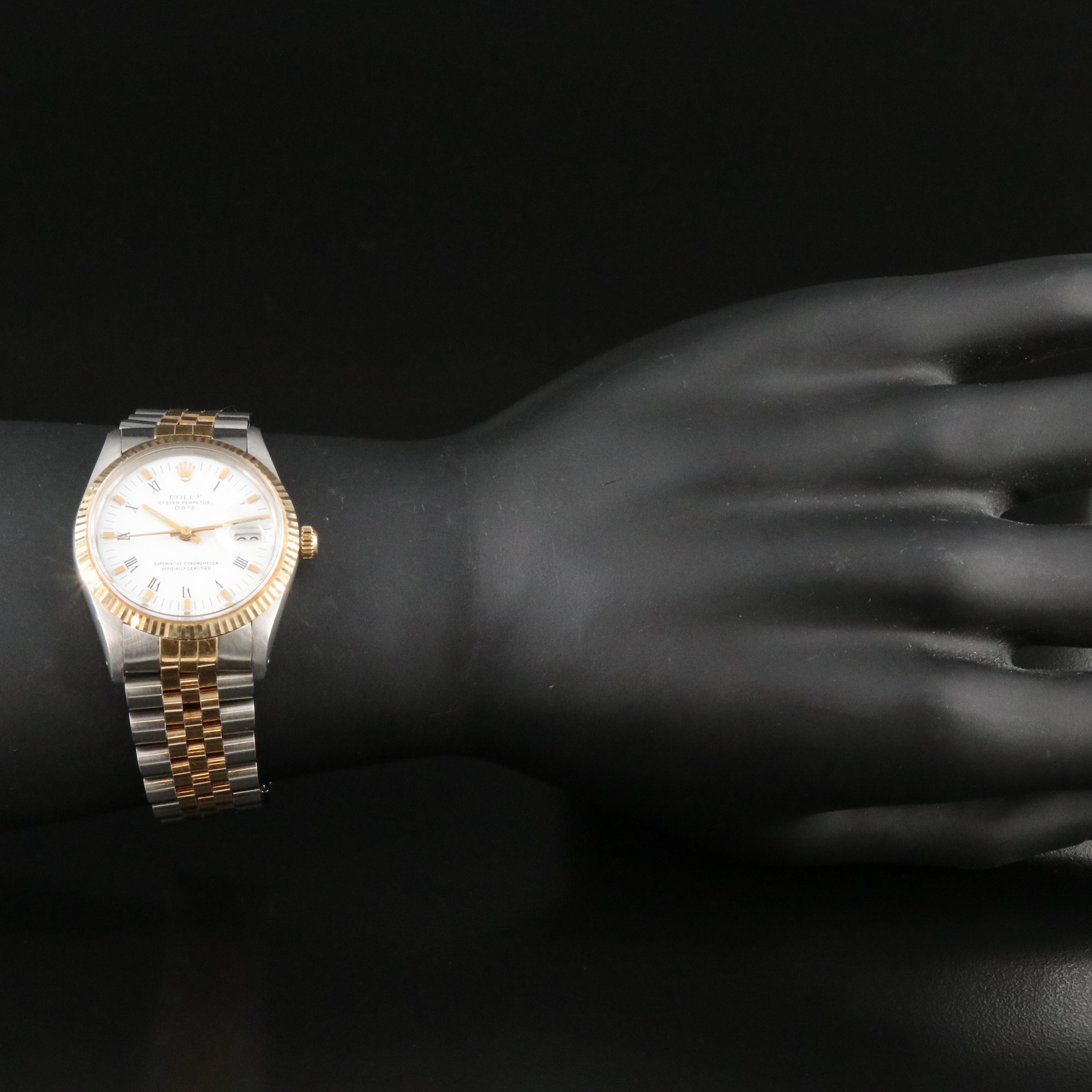 1982 Custom Rolex Oyster Perpetual Date Watch