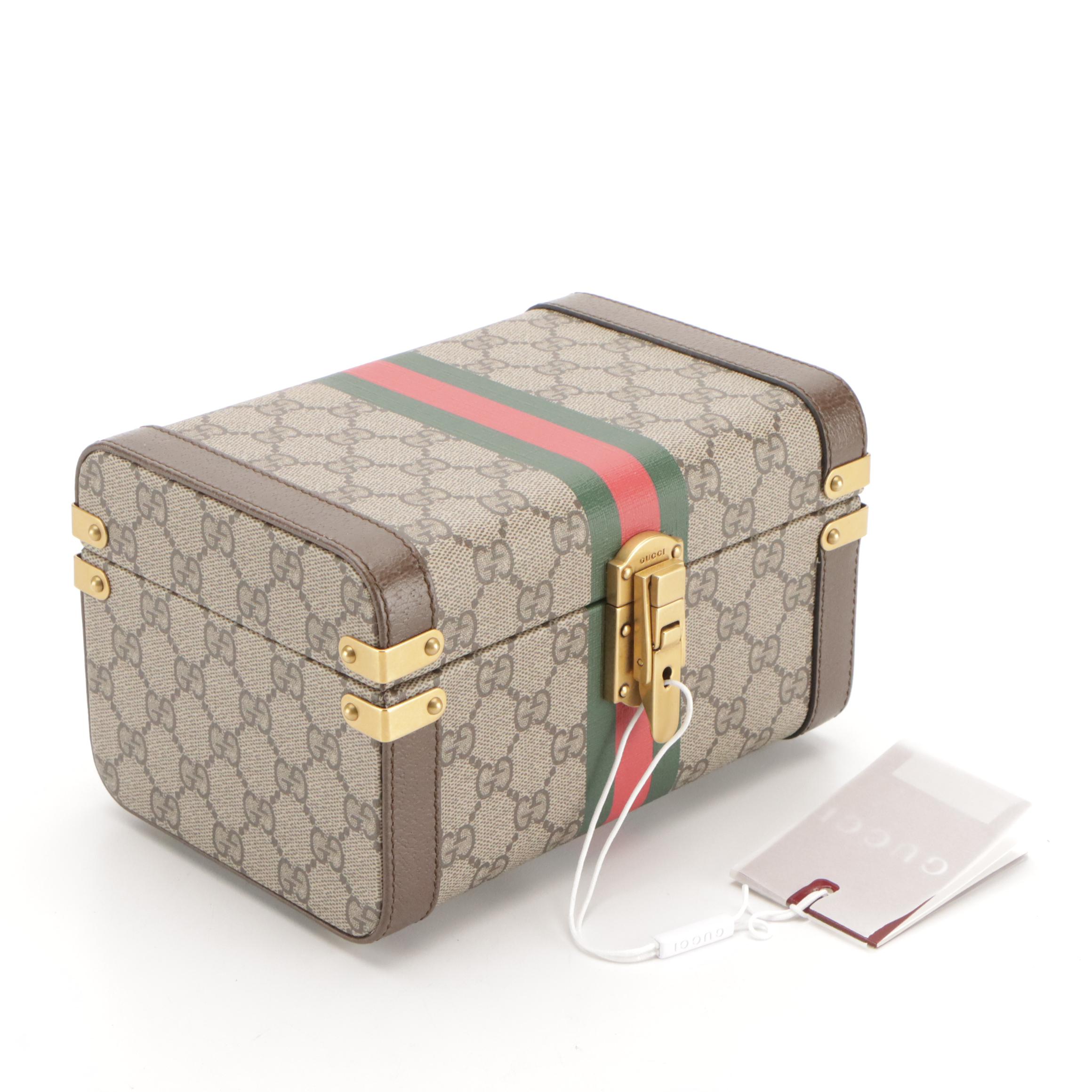 Gucci Savoy Supreme Canvas Hardsided Beauty Case, New with Tag