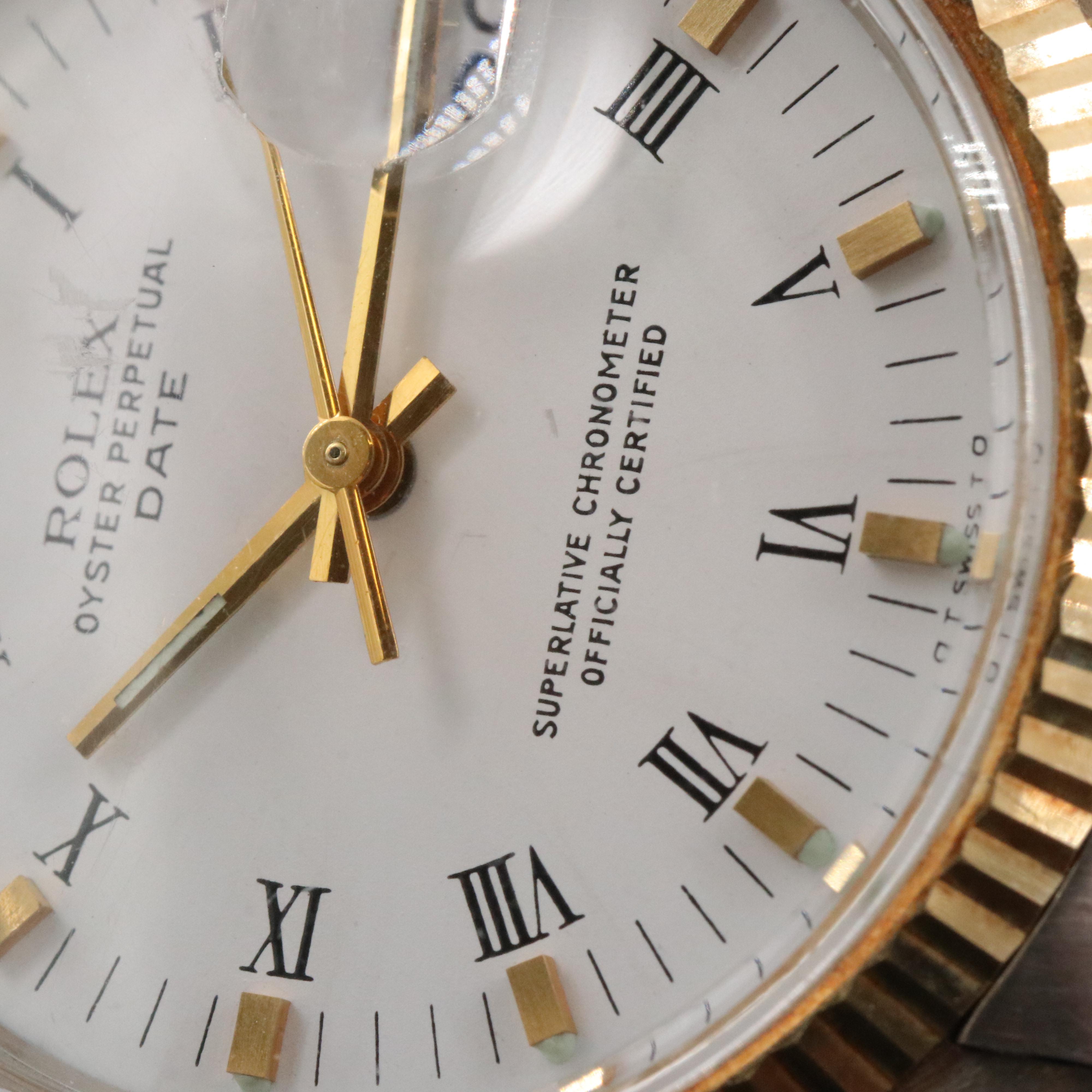 1982 Custom Rolex Oyster Perpetual Date Watch
