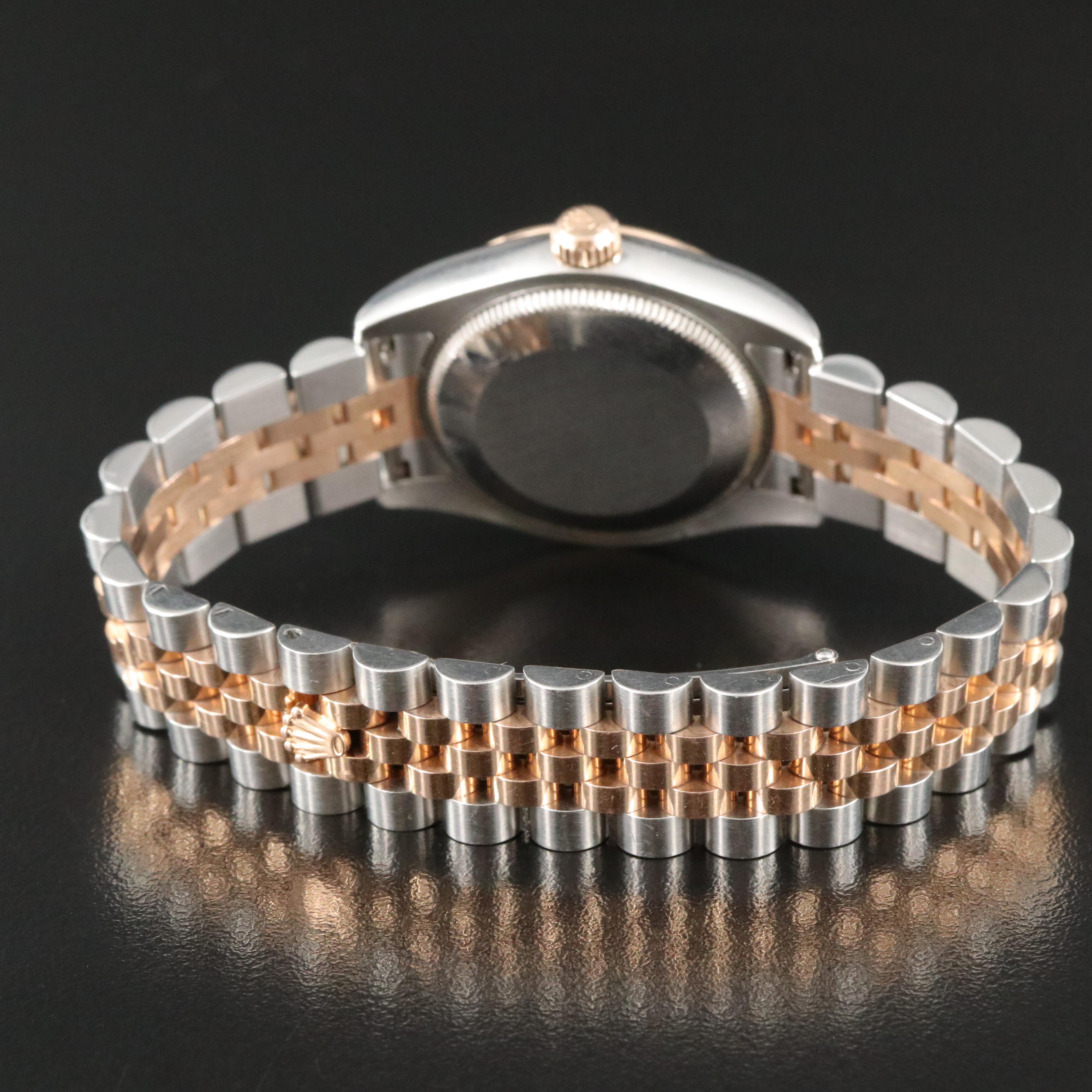 2006 Rolex Factory Diamond Dial Everose Datejust Watch