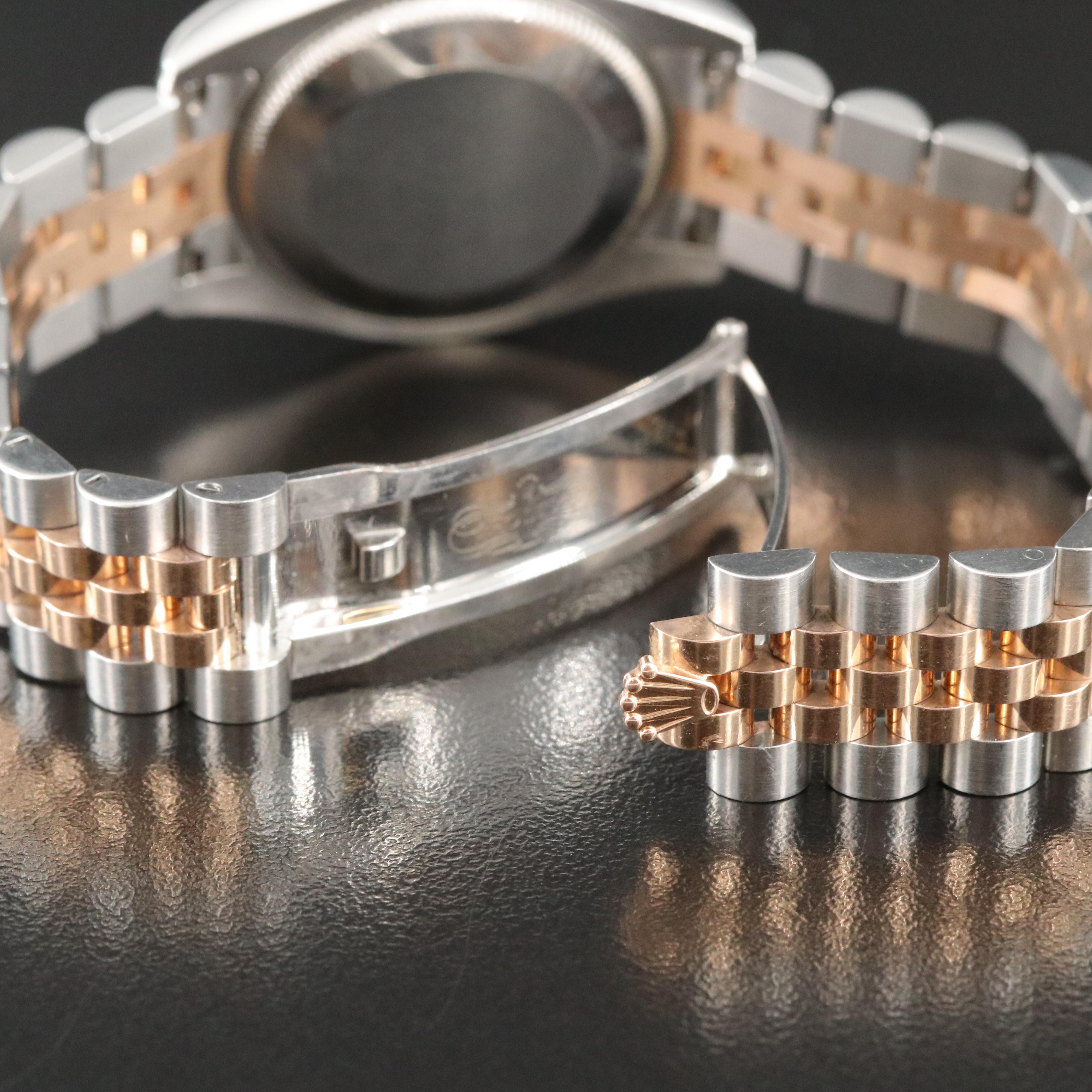 2006 Rolex Factory Diamond Dial Everose Datejust Watch