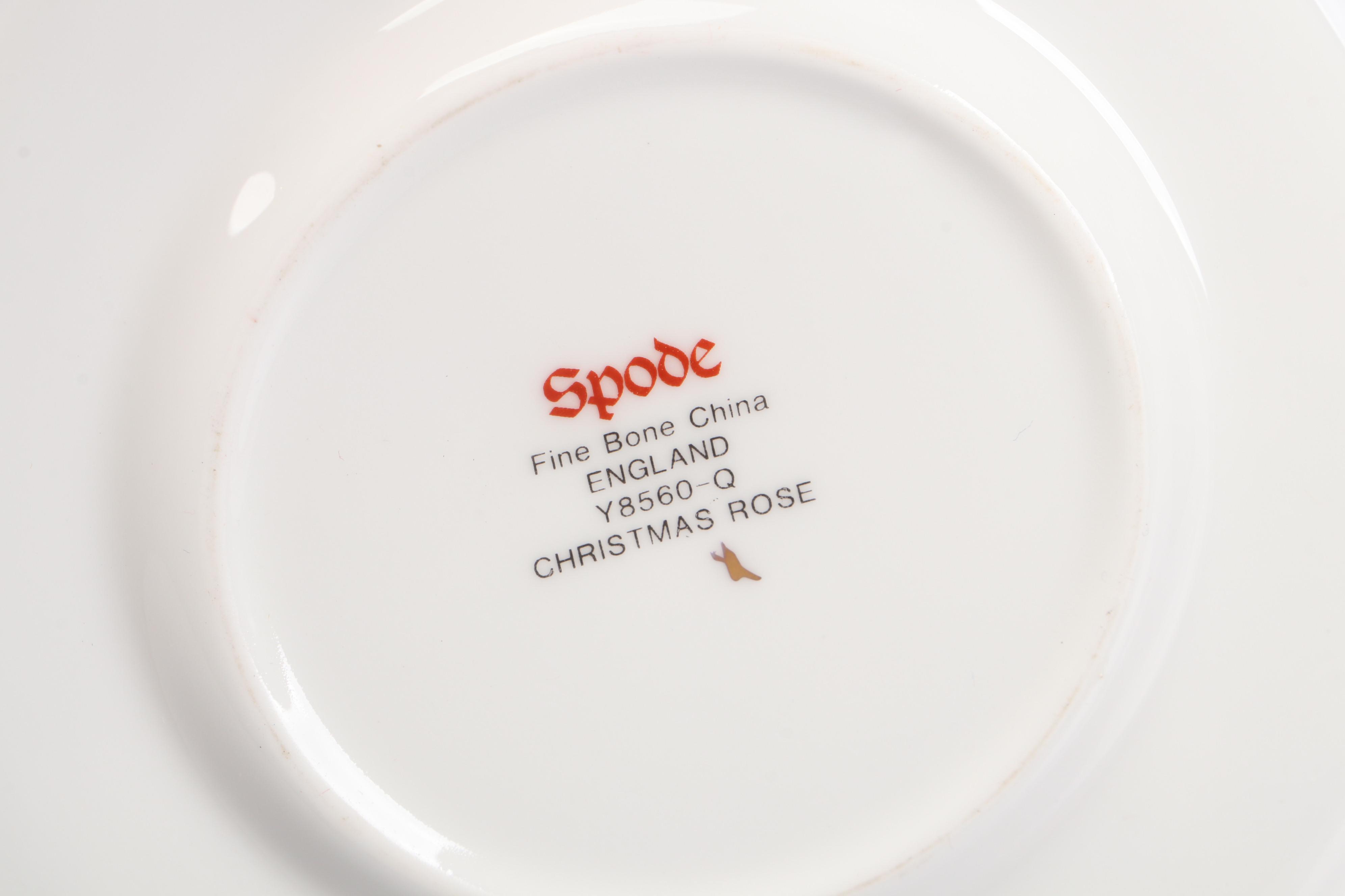 Spode "Christmas Rose" Bone China Dinnerware, 1991-2015