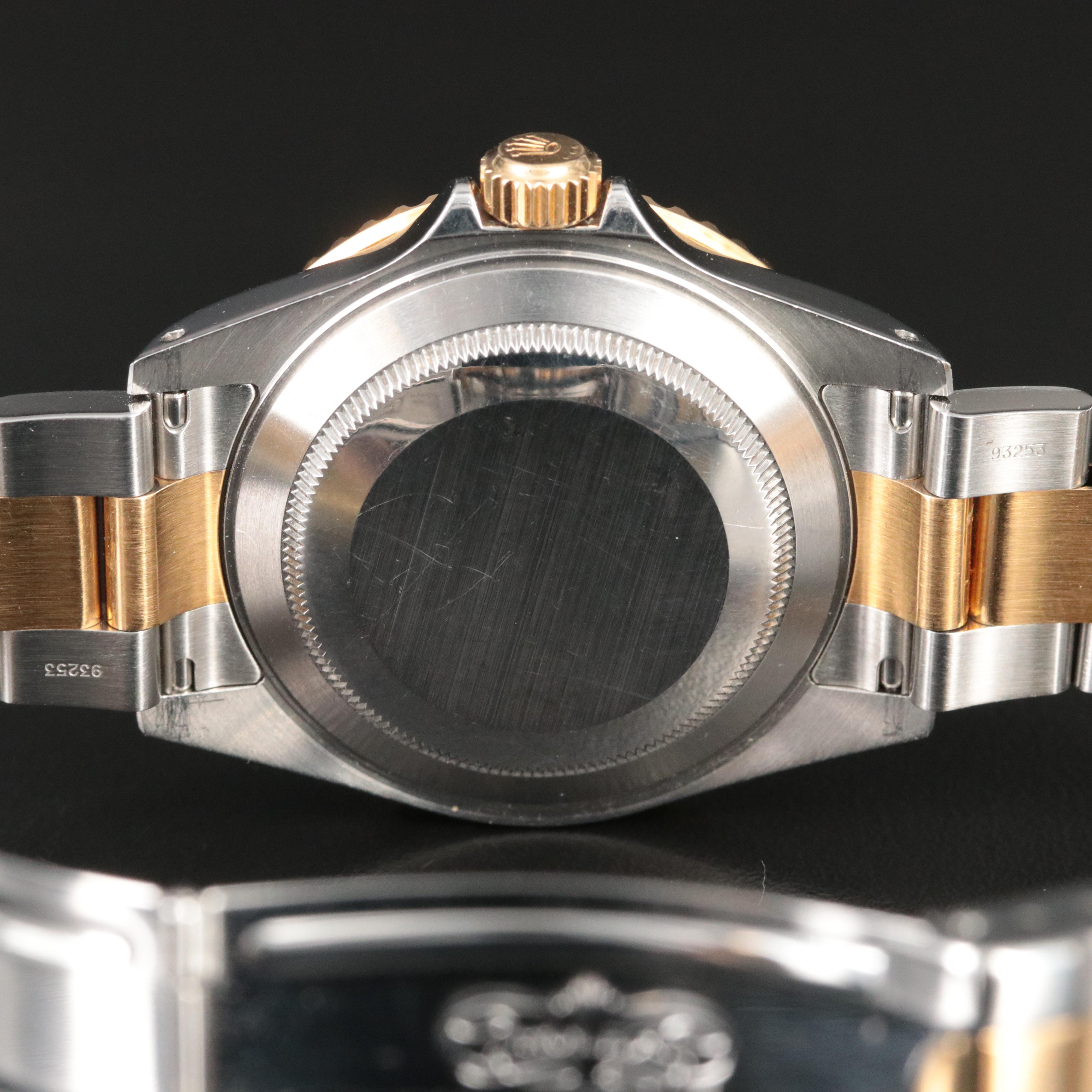 2001 Rolex Blue Dial 18K Bezel Blue Insert Submariner Watch