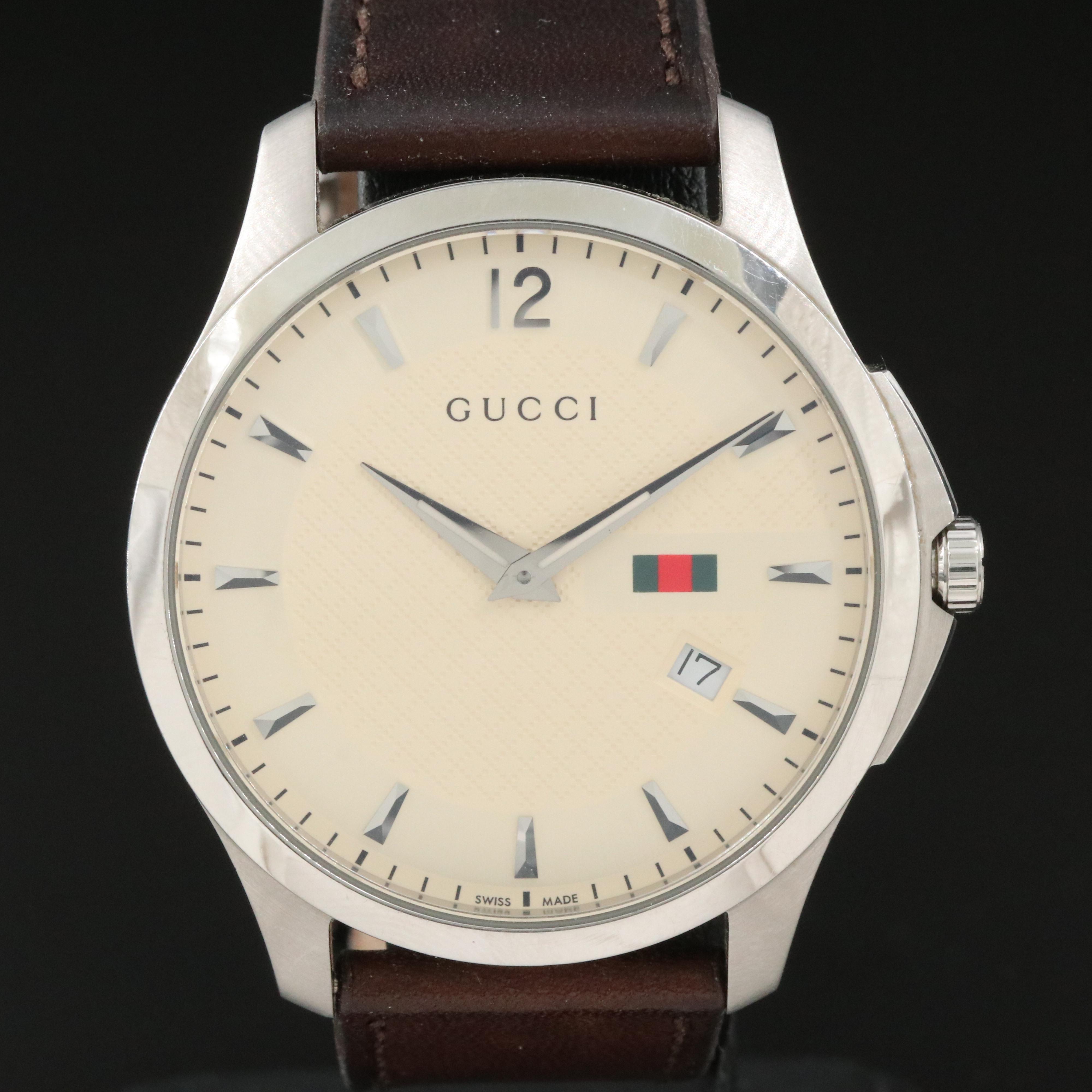 Gucci G-Timeless ref. 126.3 Steel Quartz Watch