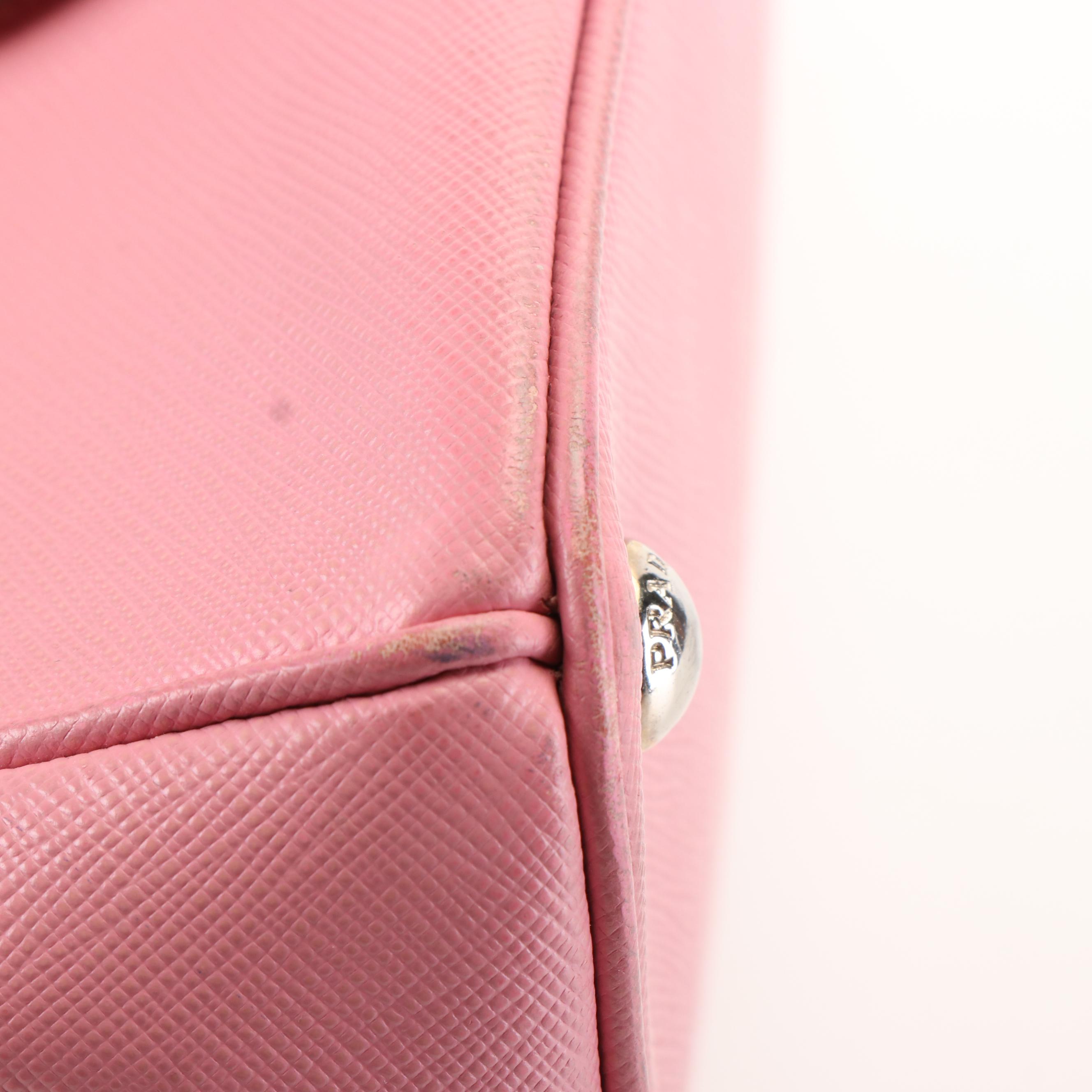 Prada Galleria Double Zip Saffiano Leather Tote Bag