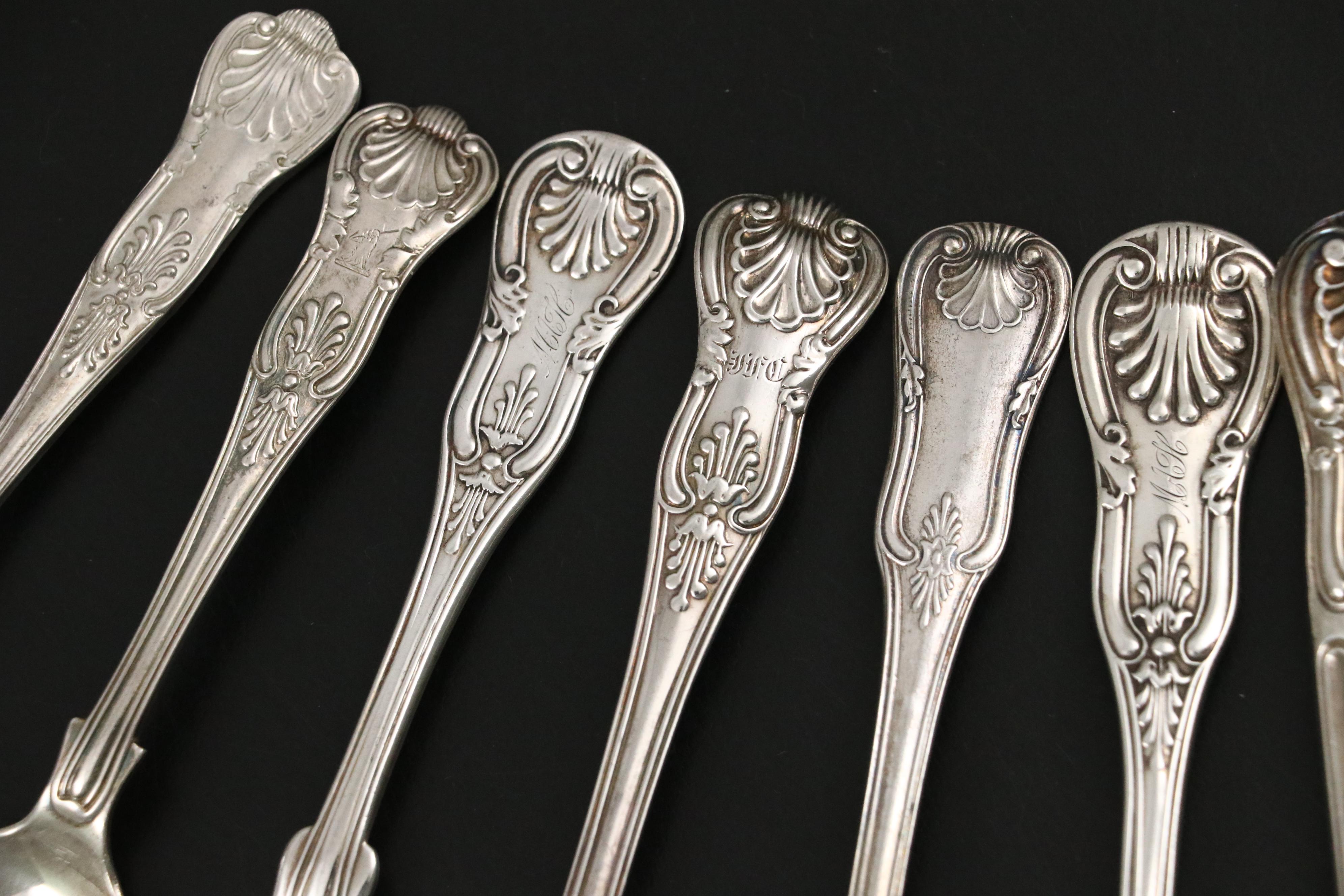 English and Other European Sterling Silver Georgian Shell Pattern Flatware