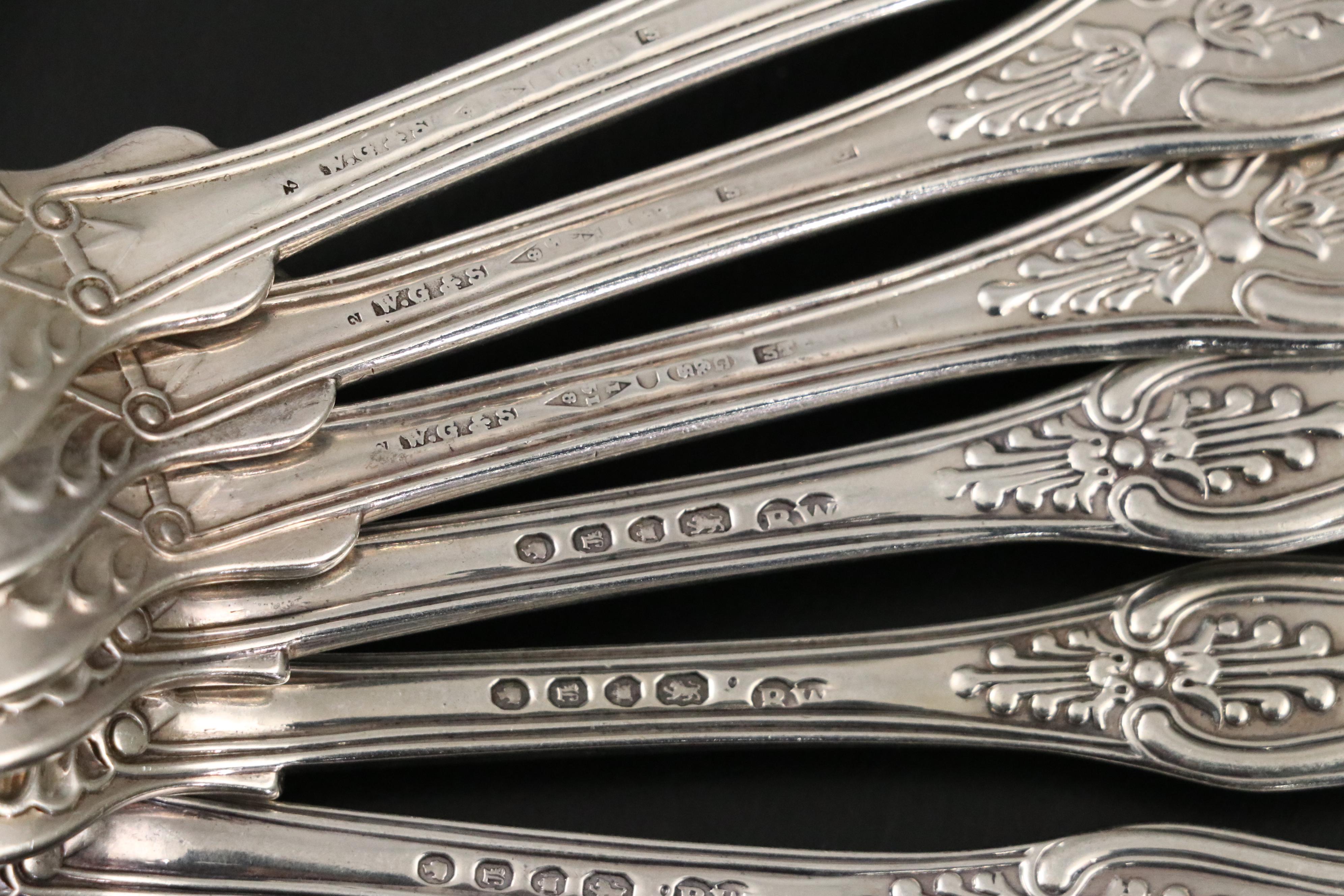 English and Other European Sterling Silver Georgian Shell Pattern Flatware