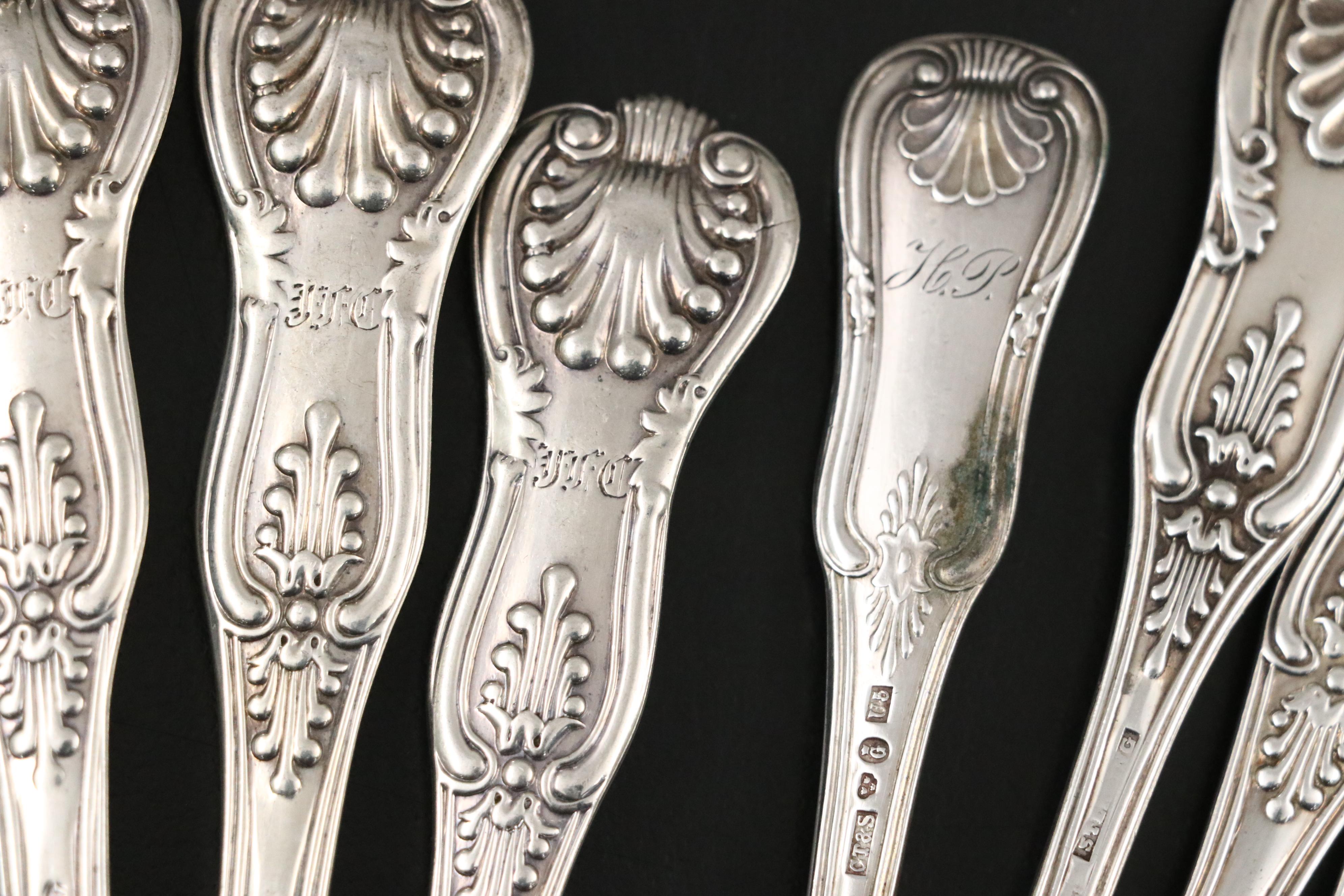 English and Other European Sterling Silver Georgian Shell Pattern Flatware