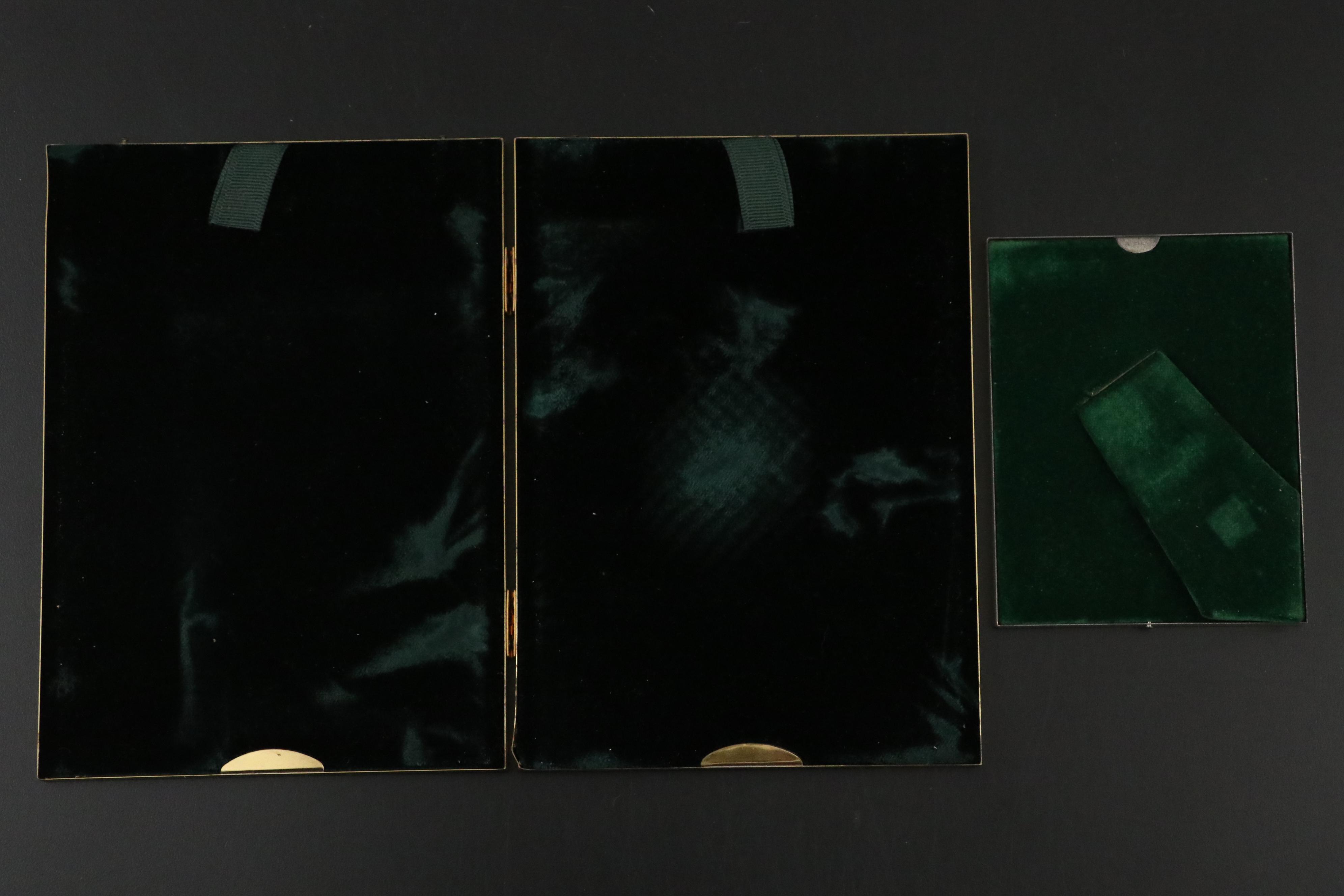 Crescent Silver Plate with Other Boxes and Frames, Mid to Late 20th Century