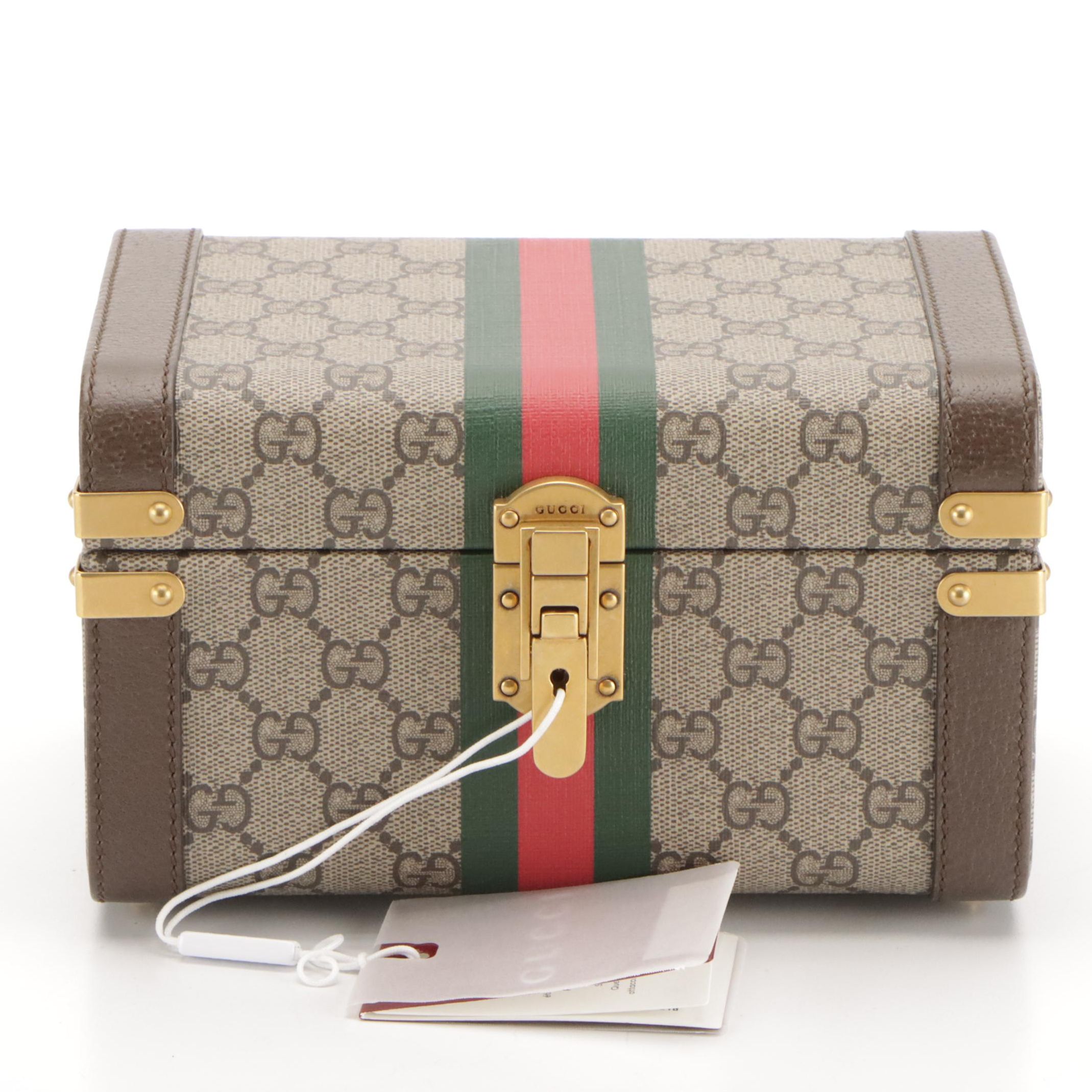 Gucci Savoy Supreme Canvas Hardsided Beauty Case, New with Tag