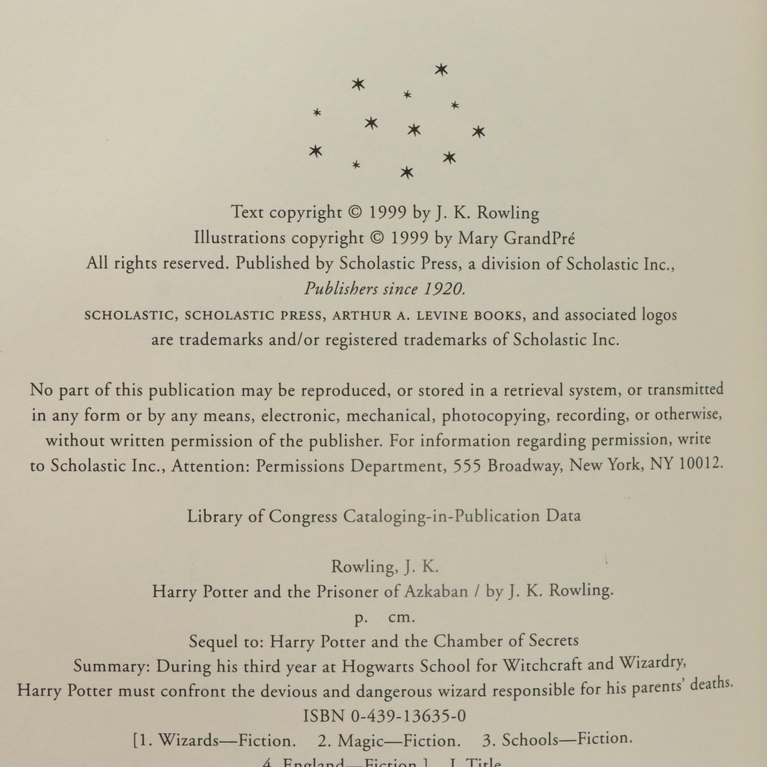 First American Edition "Harry Potter" Complete Series by J. K. Rowling