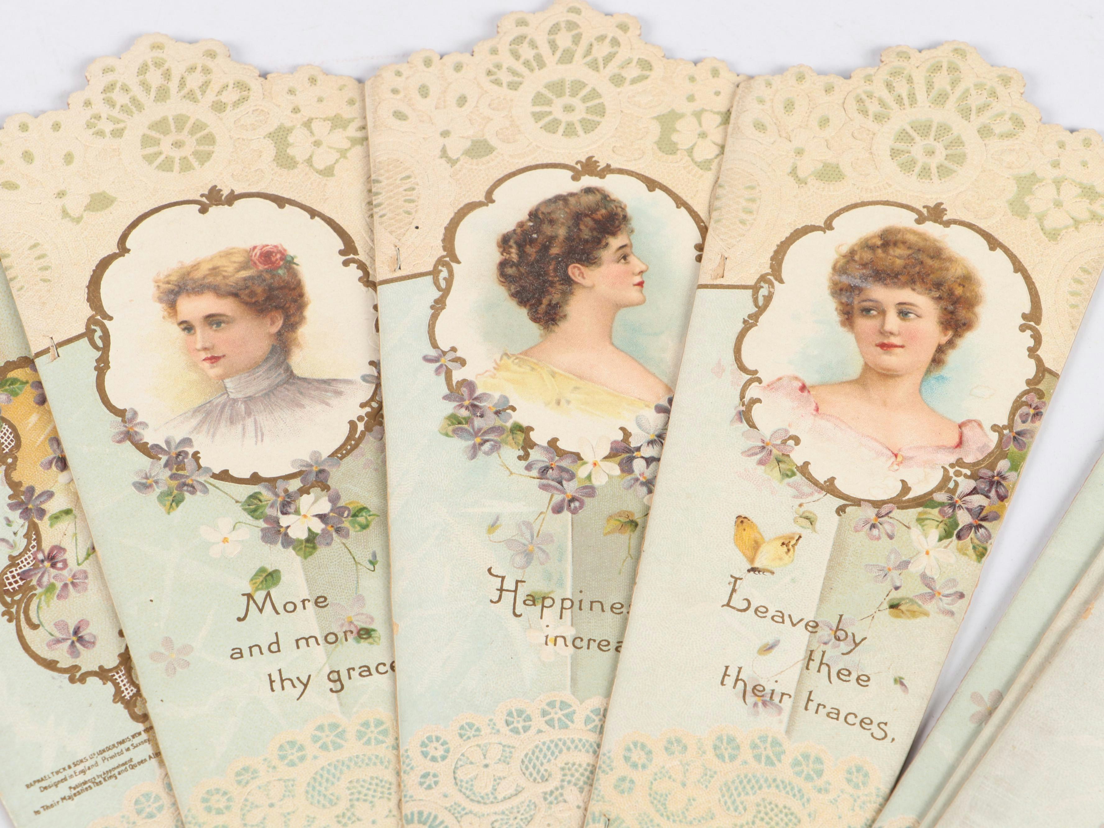 Reprint "Golden Dreams" Marilyn Monroe Calendar and Raphael Tuck Fan