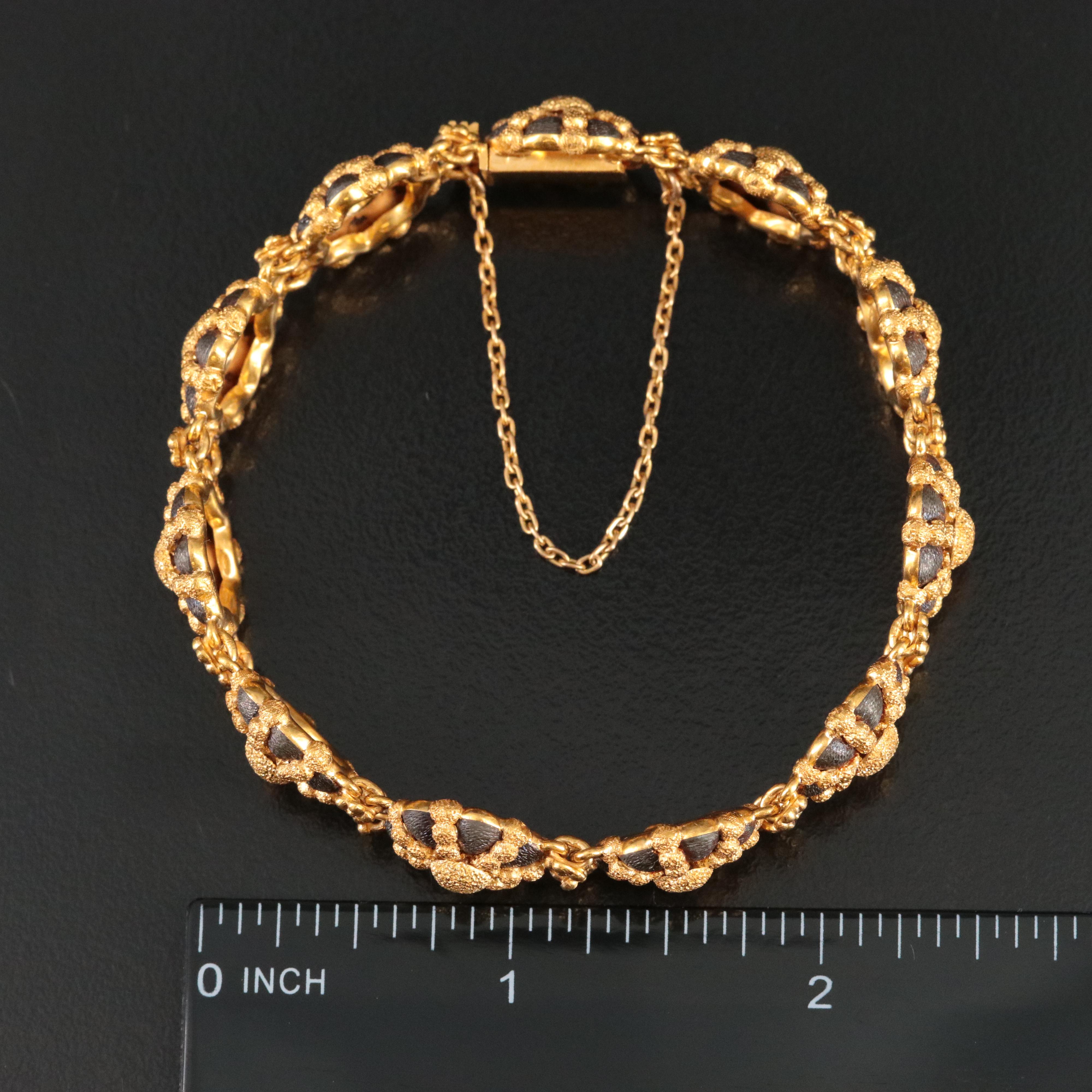 Tiffany & Co. 18K Panel Bracelet, Vintage