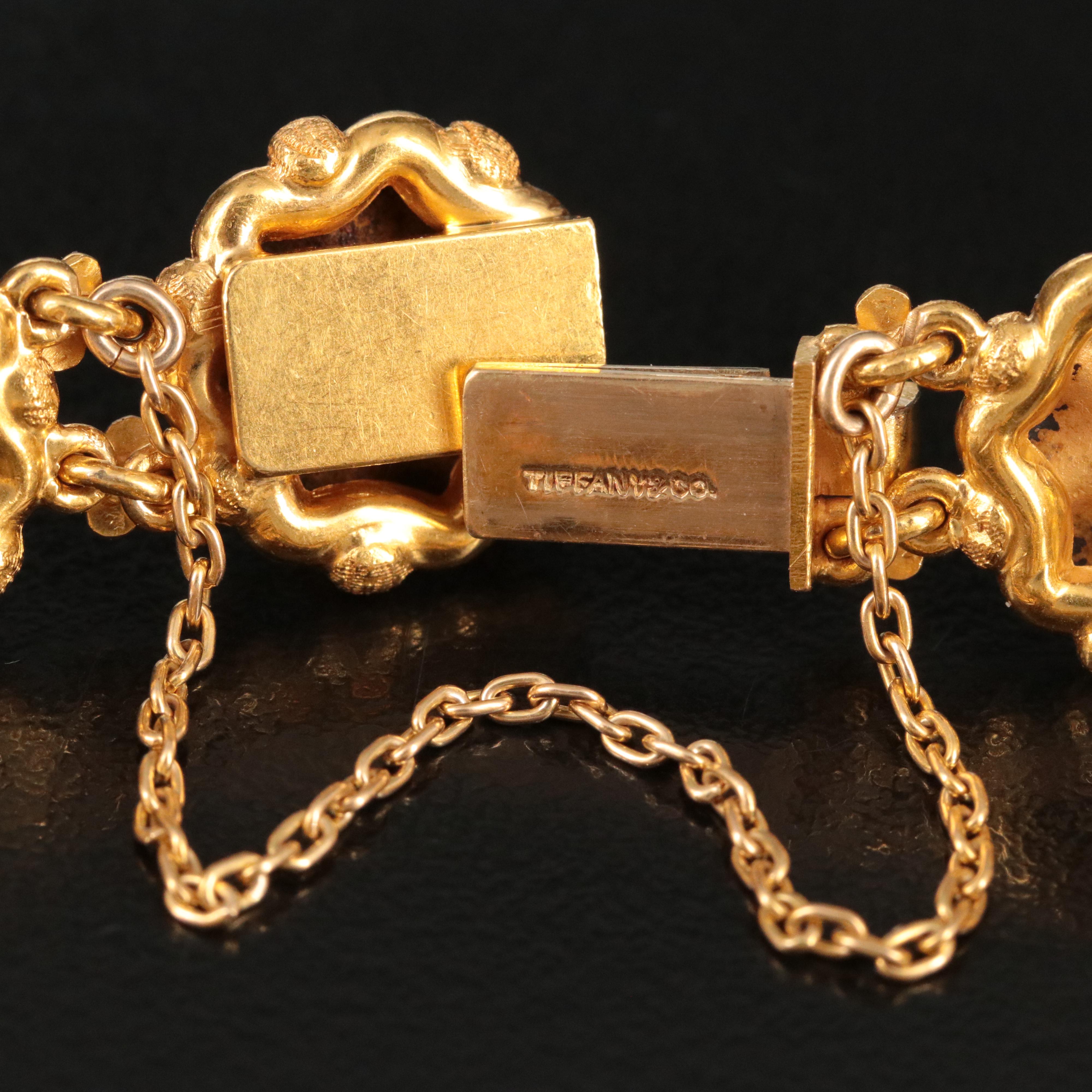 Tiffany & Co. 18K Panel Bracelet, Vintage