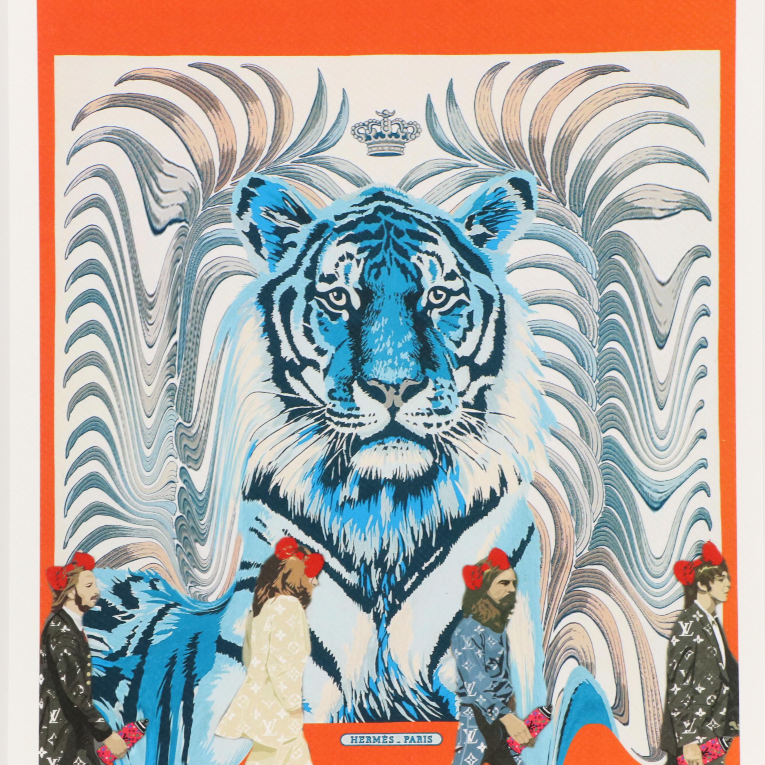 Death NYC Graphic Digital Print Featuring The Beatles, 21st Century