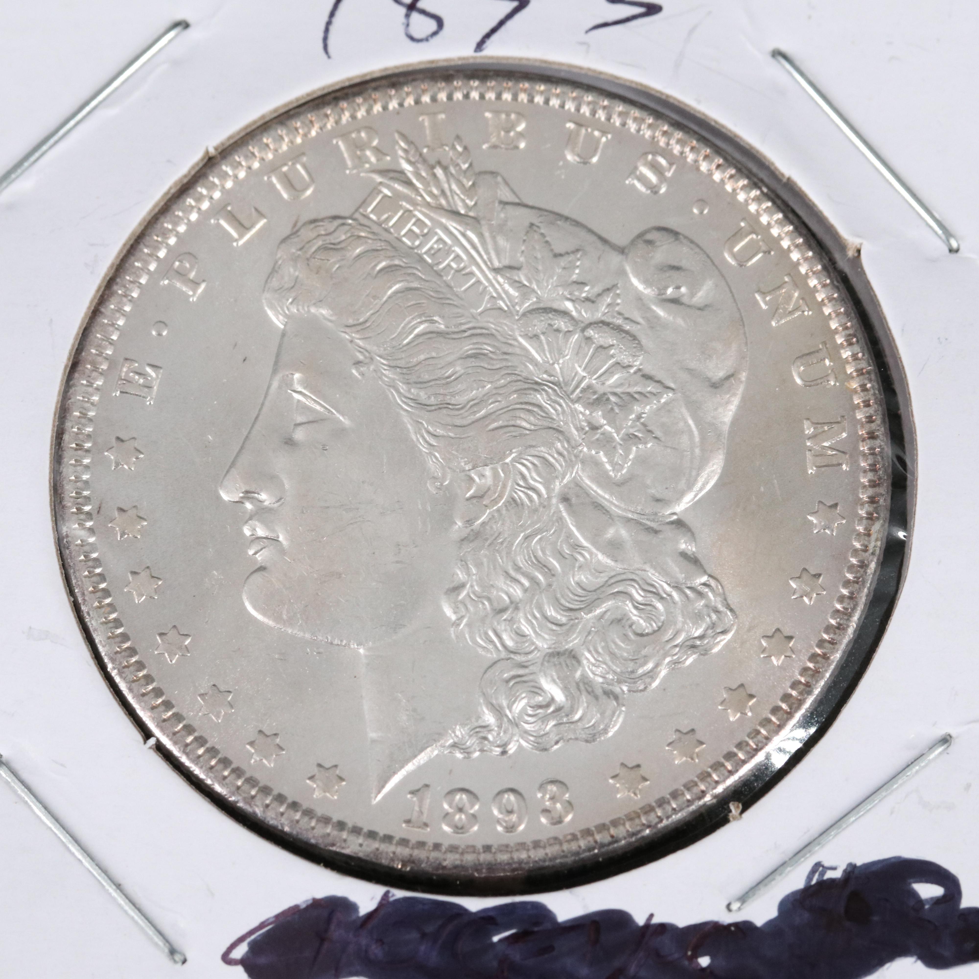 Key Date Low Mintage 1893 Morgan Silver Dollar