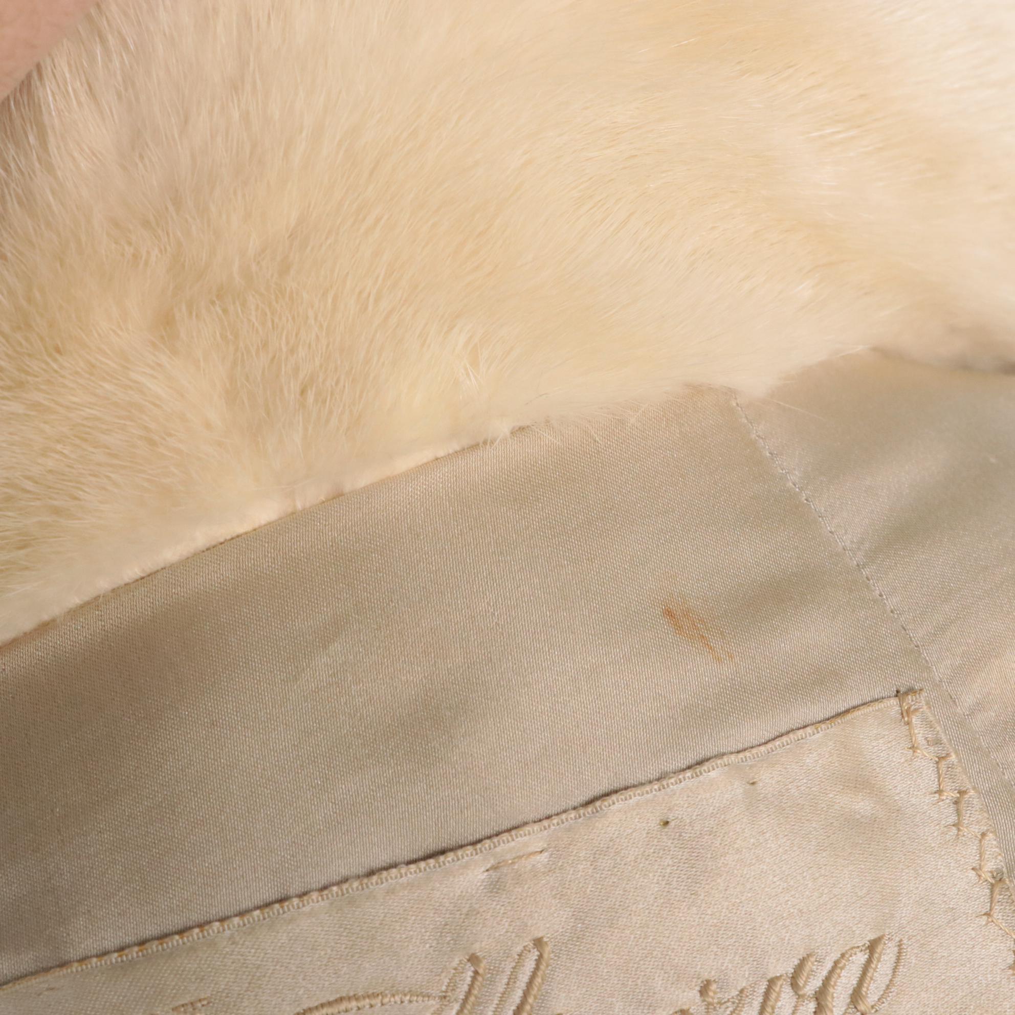 Natural Cross Mink Fur Coat from The Minerva Collection by Evans