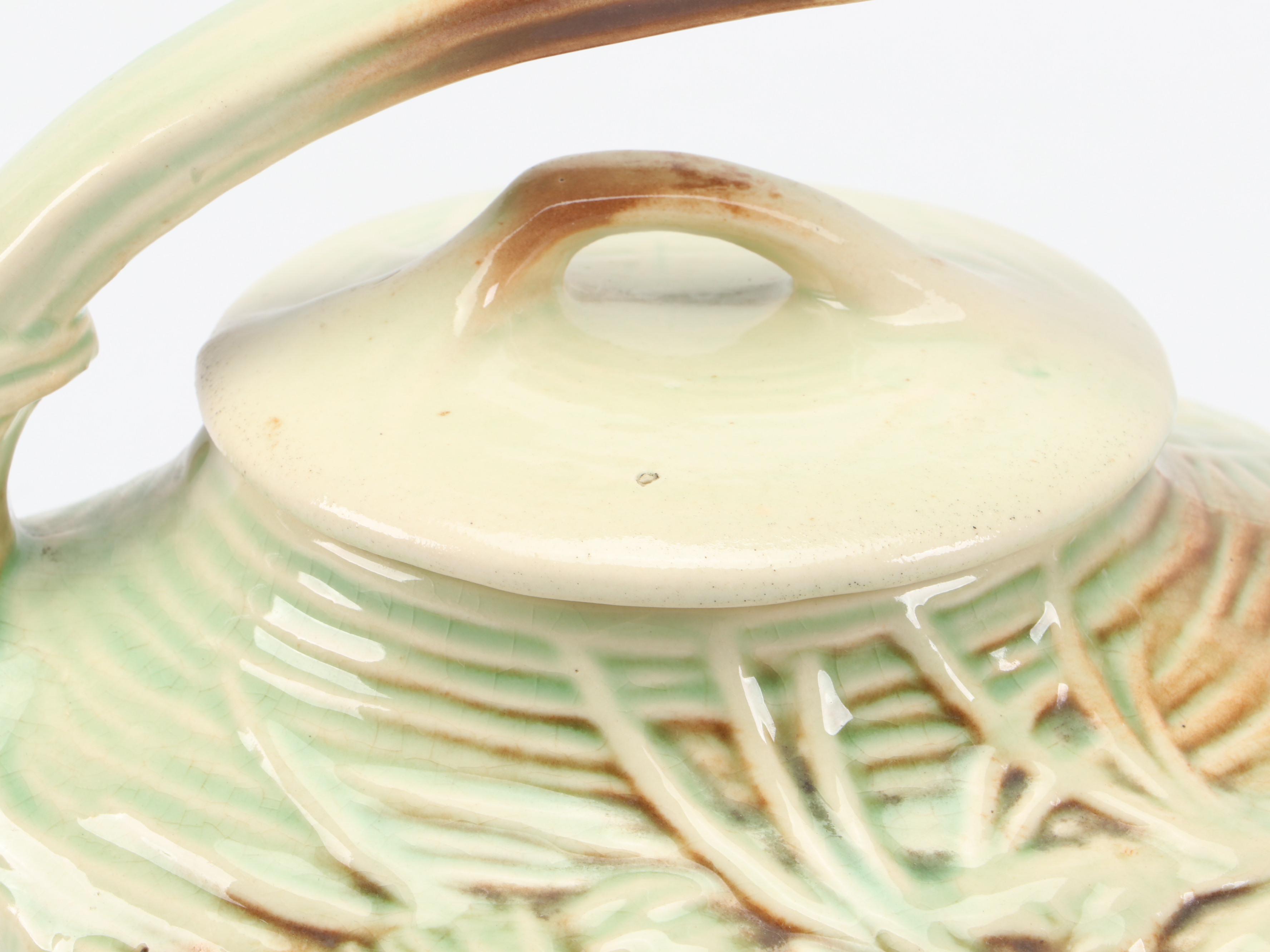 McCoy Pottery "Pine Cone" Tea Set, 1940s