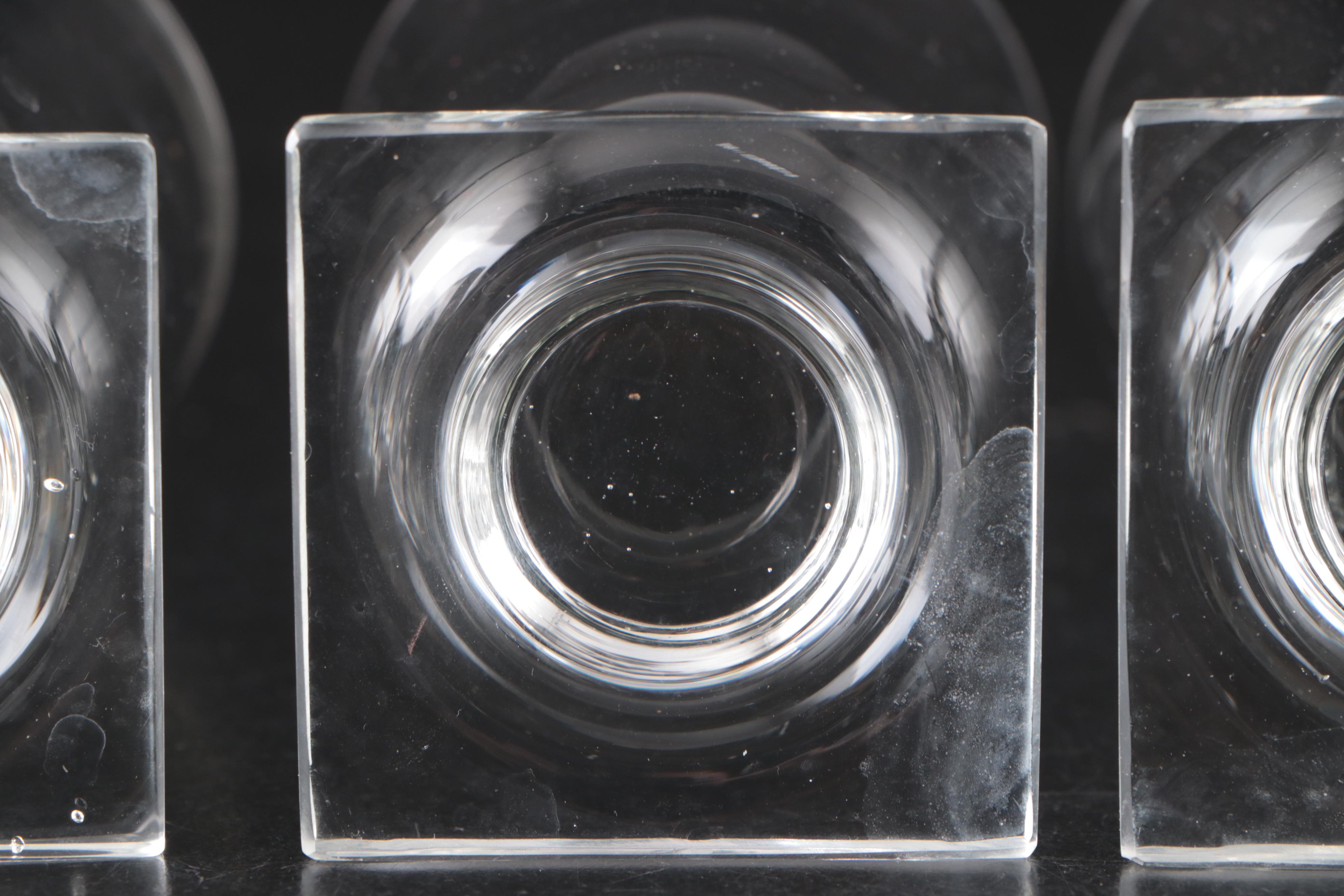 Square Footed Water Goblets