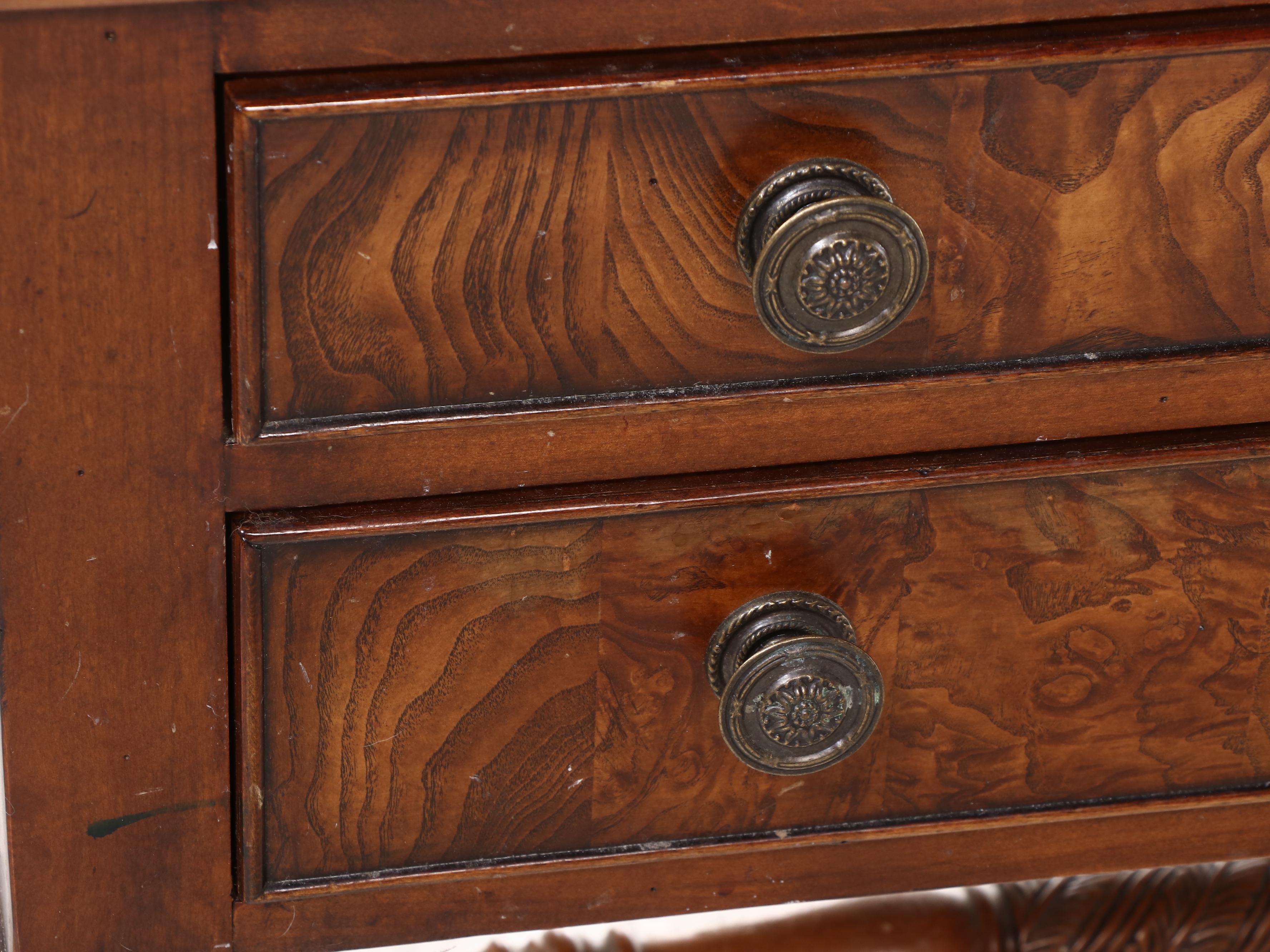 Pair of Ethan Allen Louis Philippe Style Cherrywood & Elm Two-Drawer Nightstands