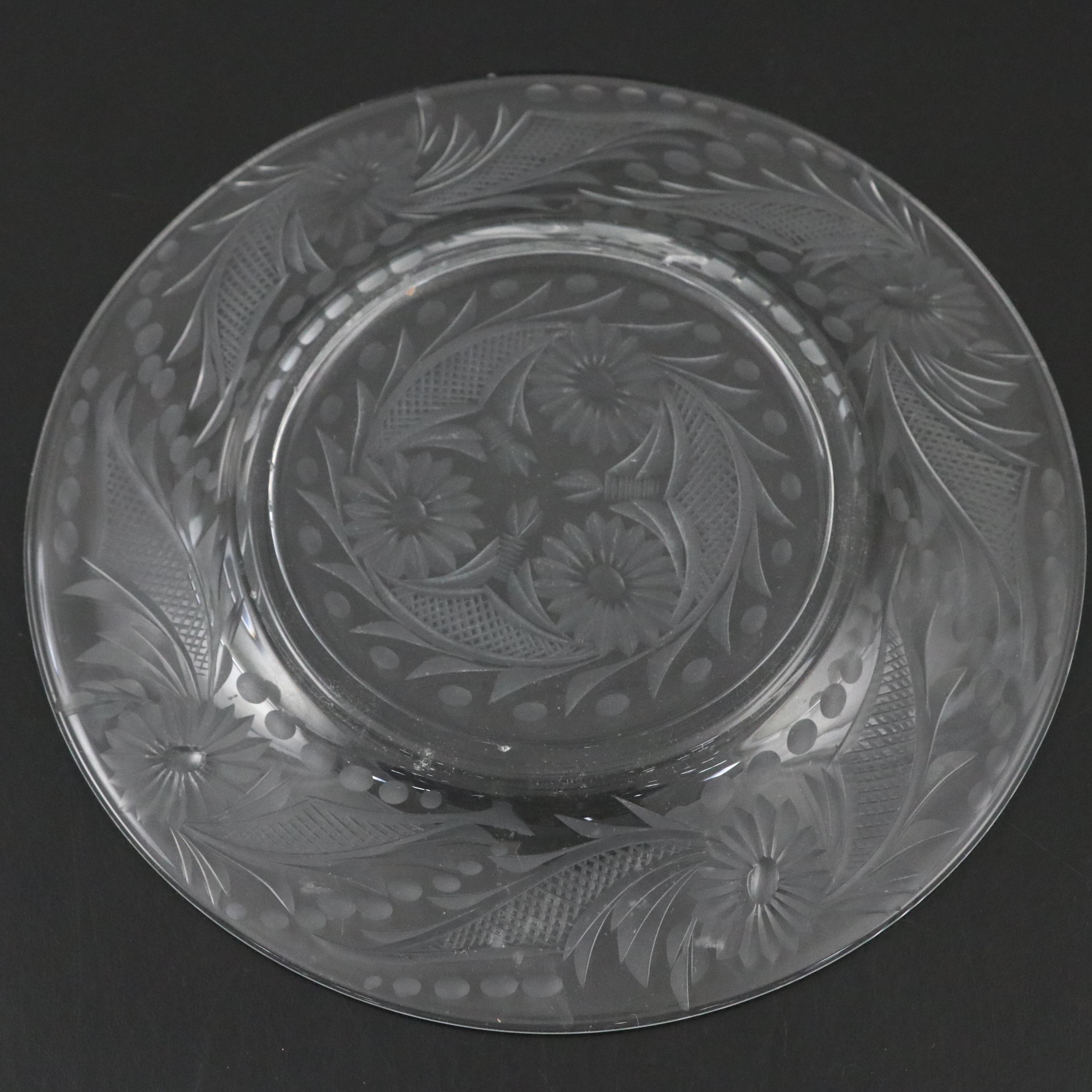 Heisey "Victorian Belle" Figurine with "Colonial" and Table Accessories