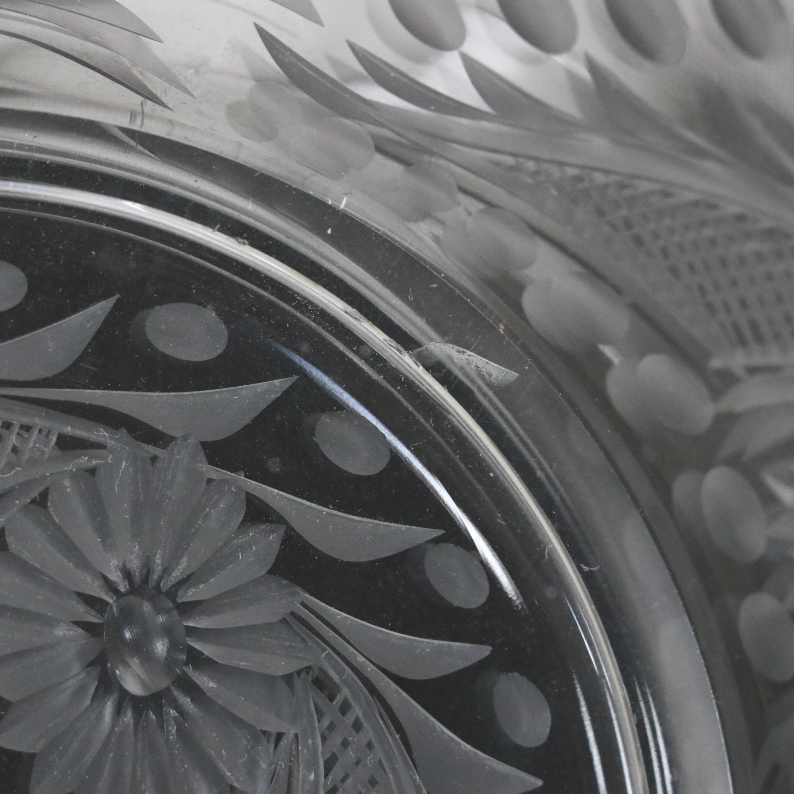 Heisey "Victorian Belle" Figurine with "Colonial" and Table Accessories