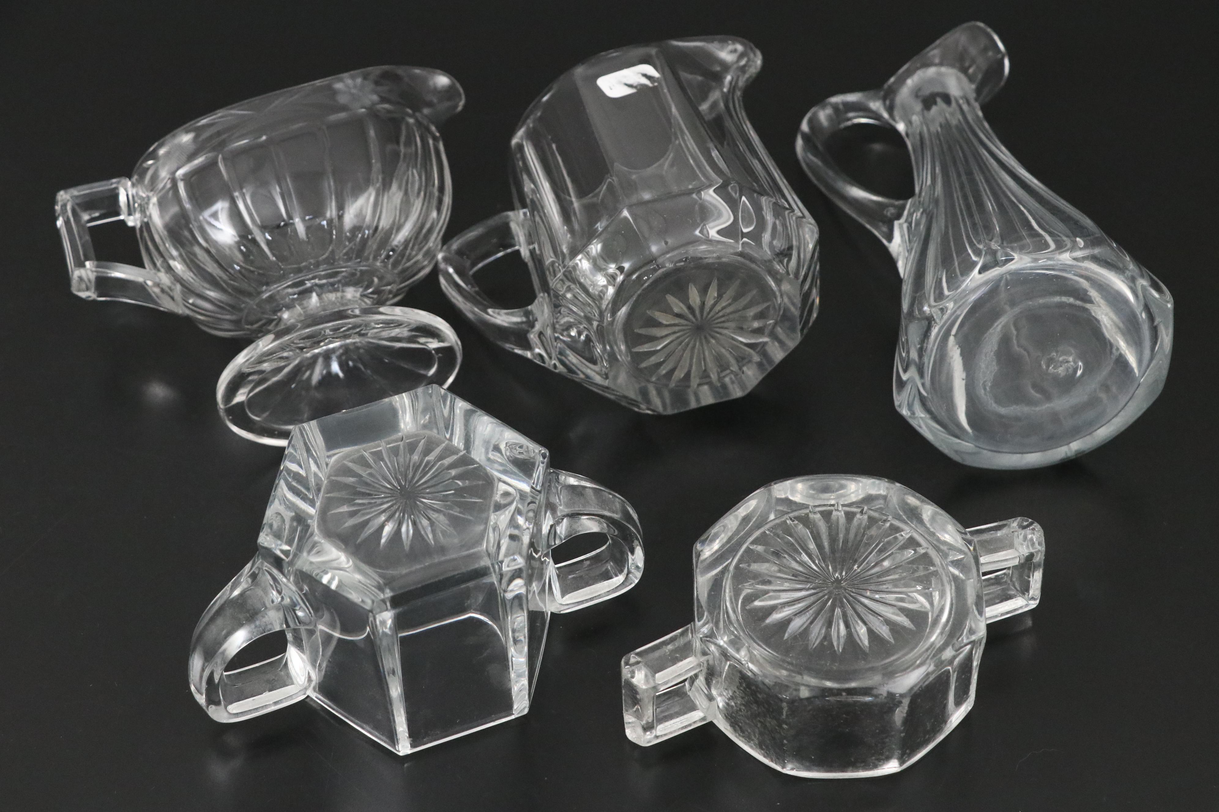 Heisey "Victorian Belle" Figurine with "Colonial" and Table Accessories