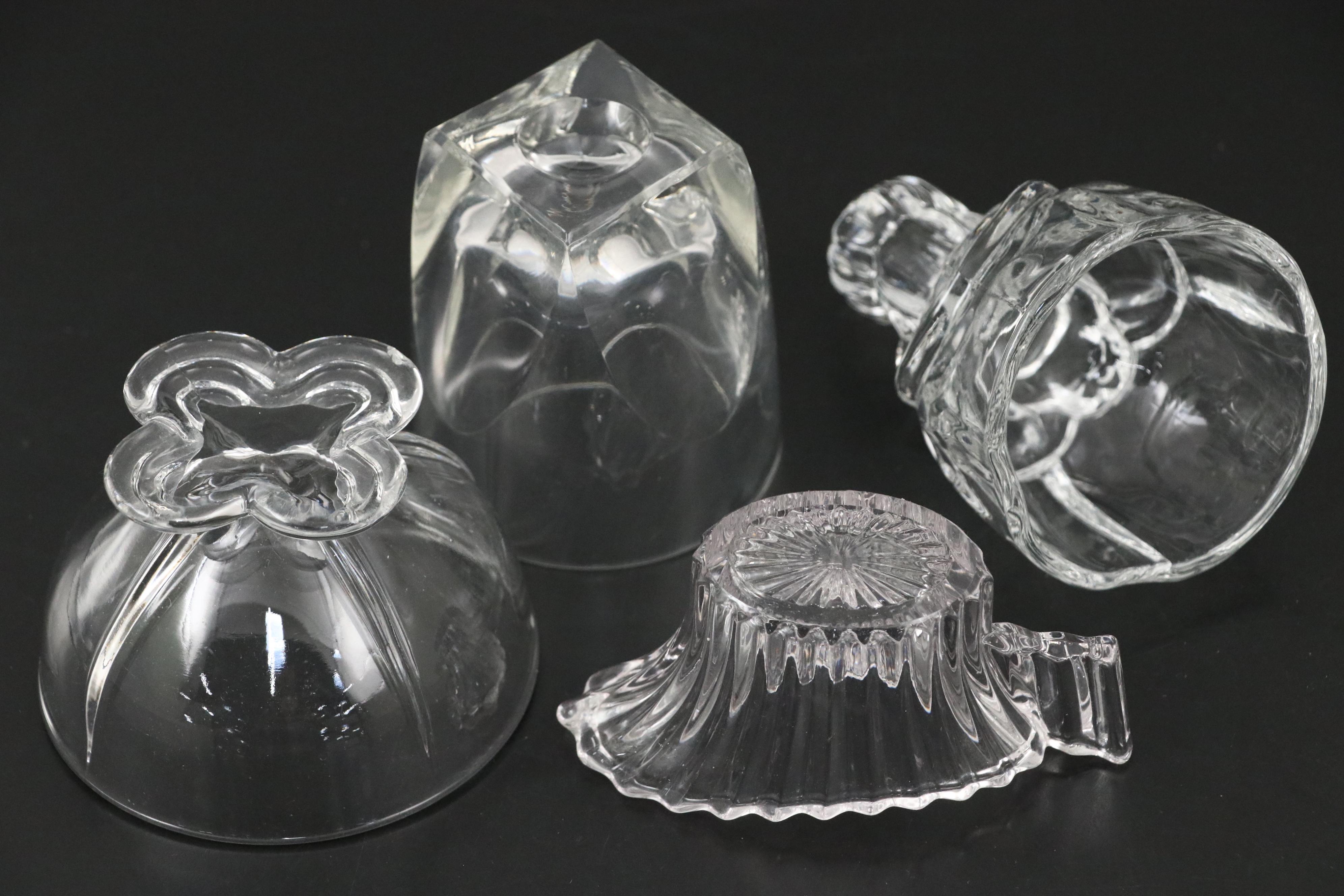 Heisey "Victorian Belle" Figurine with "Colonial" and Table Accessories